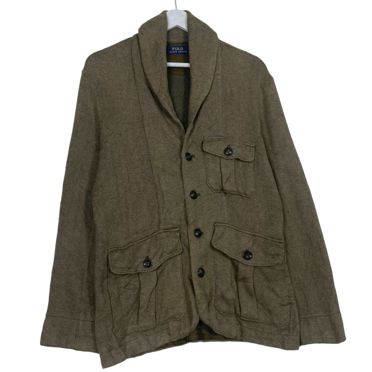 Polo Ralph Lauren × Ralph Lauren 💥POLO RALPH LAUREN SHAWL COLLAR BUTTON JACKET Size US S / EU 44-46 / 1 - 3 Thumbnail