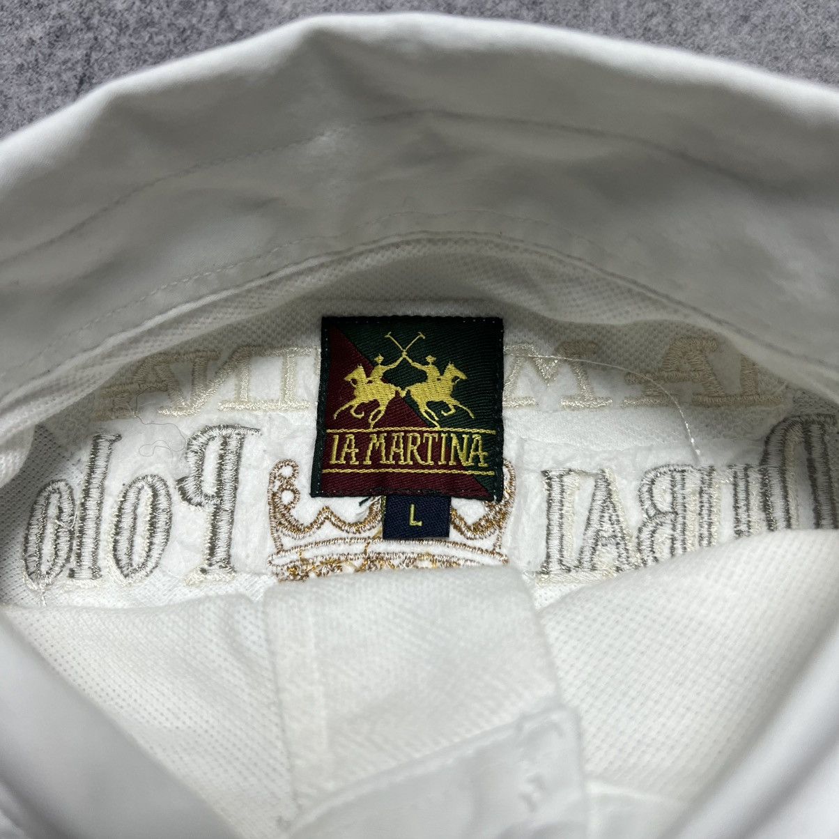 Vintage Vintage La Martina Rugby Dubai Polo Cup Team Long Sleeve Size US L / EU 52-54 / 3 - 7 Thumbnail