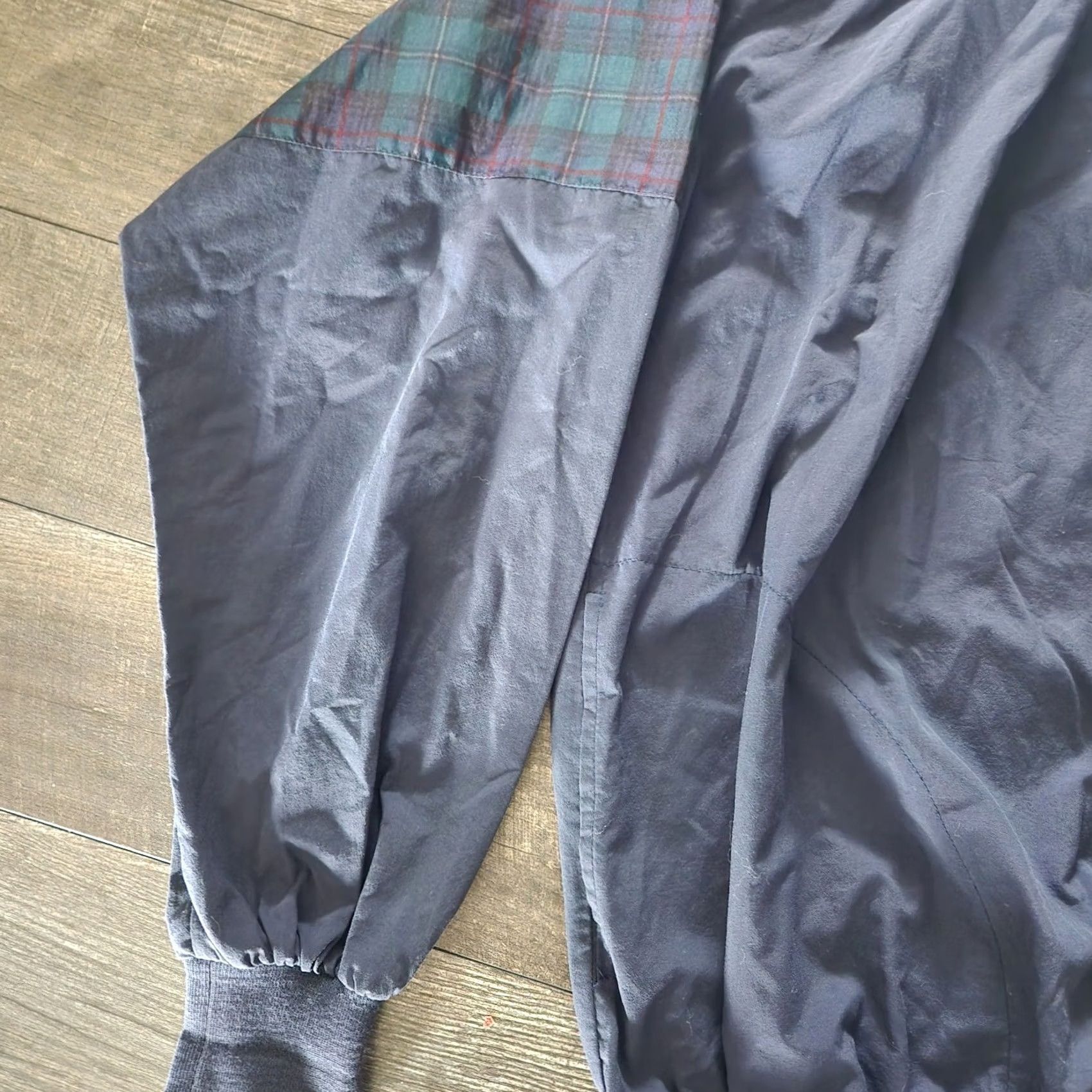 Vintage VINTAGE Roche Pullover Jacket Mens XL Navy Green Plaid Windbreaker Golf Size US XL / EU 56 / 4 - 4 Thumbnail