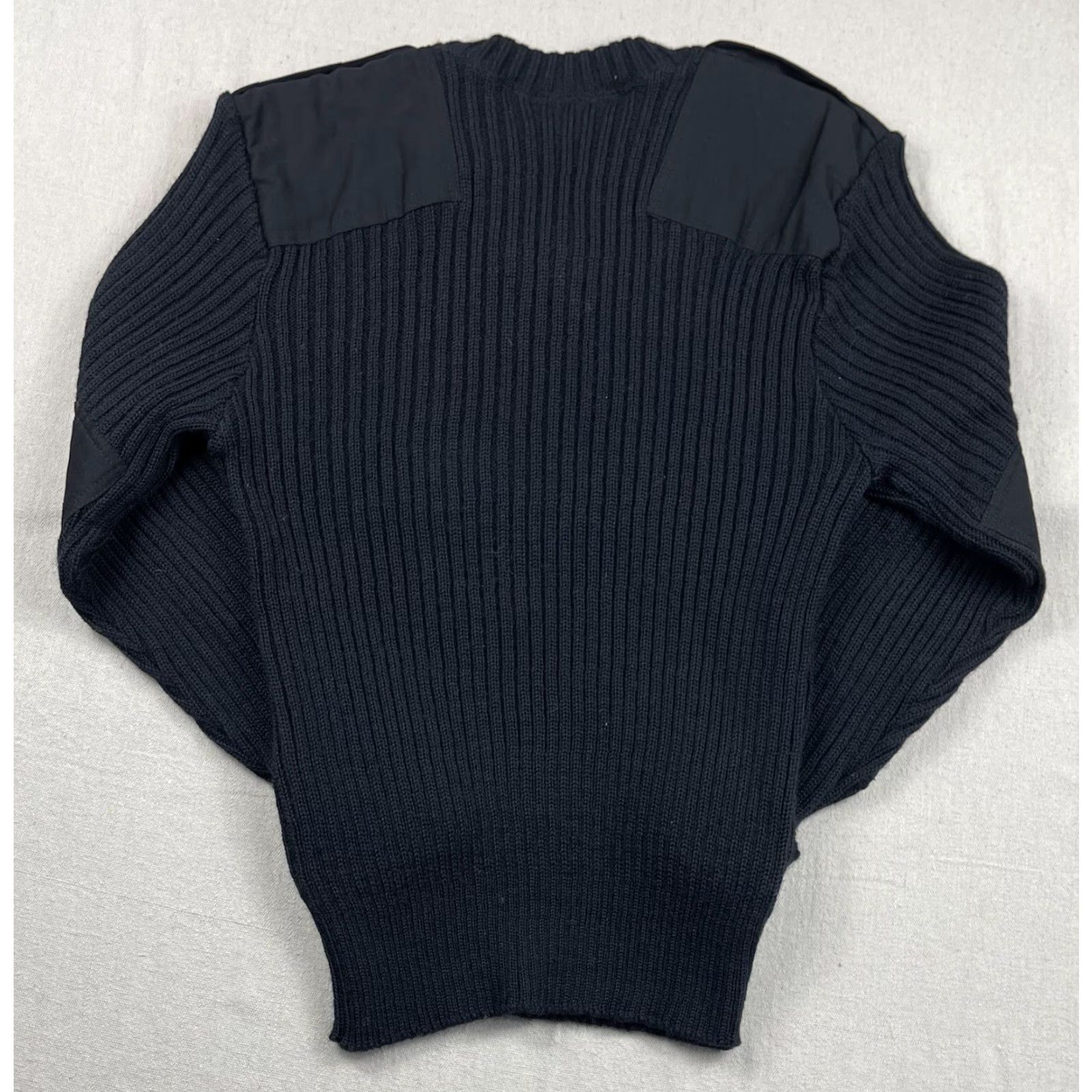 Greats VINTAGE Citadel Wool Sweater Military Knit Crew Neck Black Adult 42 Solid Patches Outdoor Mens Size US XL / EU 56 / 4 - 2 Thumbnail