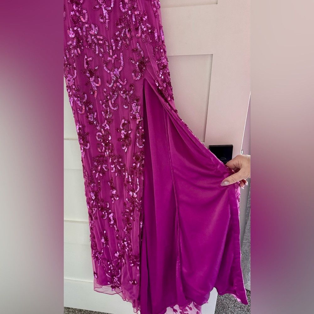 Other Primavera Couture Magenta Sequin Gown Size XS / US 0-2 / IT 36-38 - 6 Thumbnail