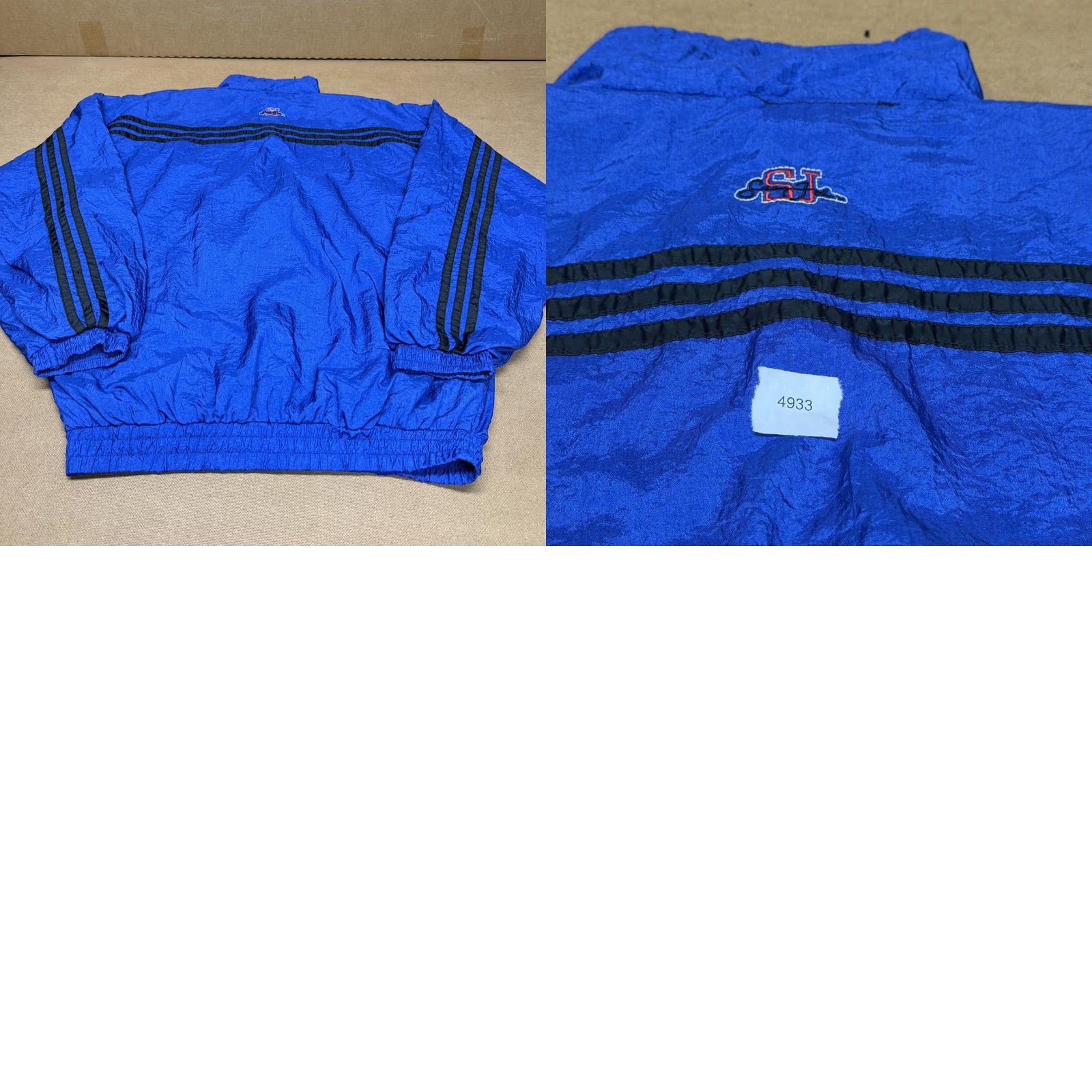 Sean John Sean John Jacket Mens XL Blue Nylon Windbreaker Full Zip Striped SJ Logo וד Size US XL / EU 56 / 4 - 8 Thumbnail