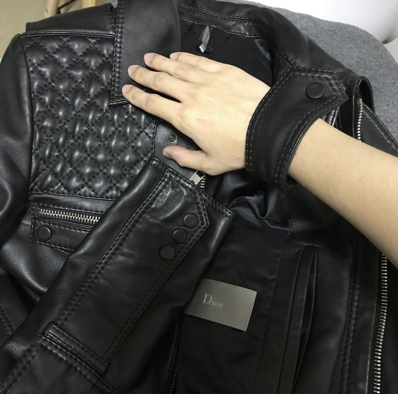 Hedi Slimane dior homme 07SS leather jacket 44 slp celjne ysl hedi Size US S / EU 44-46 / 1 - 9 Thumbnail