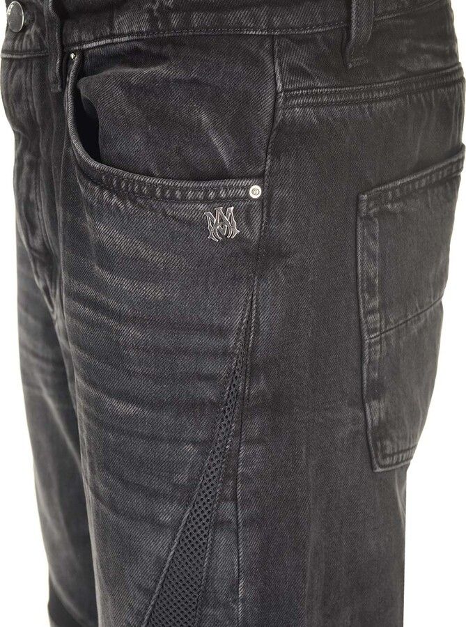 Amiri o1w1db11224 MX-3 Straight Leg Jean in Black Size US 31 - 3 Thumbnail