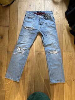 Balenciaga Destroyed Denim | Grailed