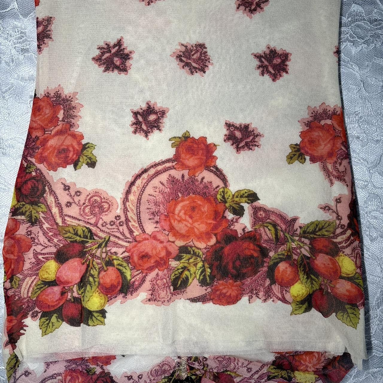 Jean Paul Gaultier JPG Mesh Floral Top Size S / US 4 / IT 40 - 6 Thumbnail