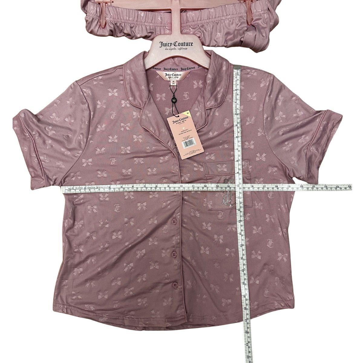 Juicy Couture Juicy Couture 3-Piece Pajama Set Purple Pink Sleepwear Size M / US 6-8 / IT 42-44 - 7 Thumbnail