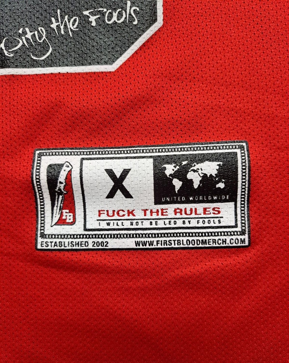 Band Tees FIRST BLOOD x FUCK THE RULES x Jersey 2016 Size US XXL / EU 58 / 5 - 5 Thumbnail
