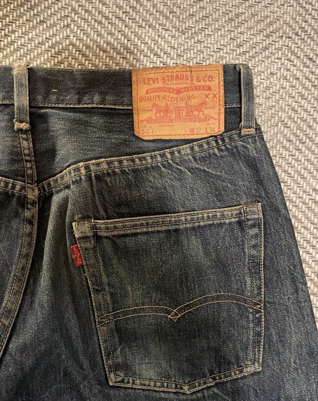 Levi's Levi's Distressed Ripped Jeans K24 Size US 34 / EU 50 - 8 Thumbnail