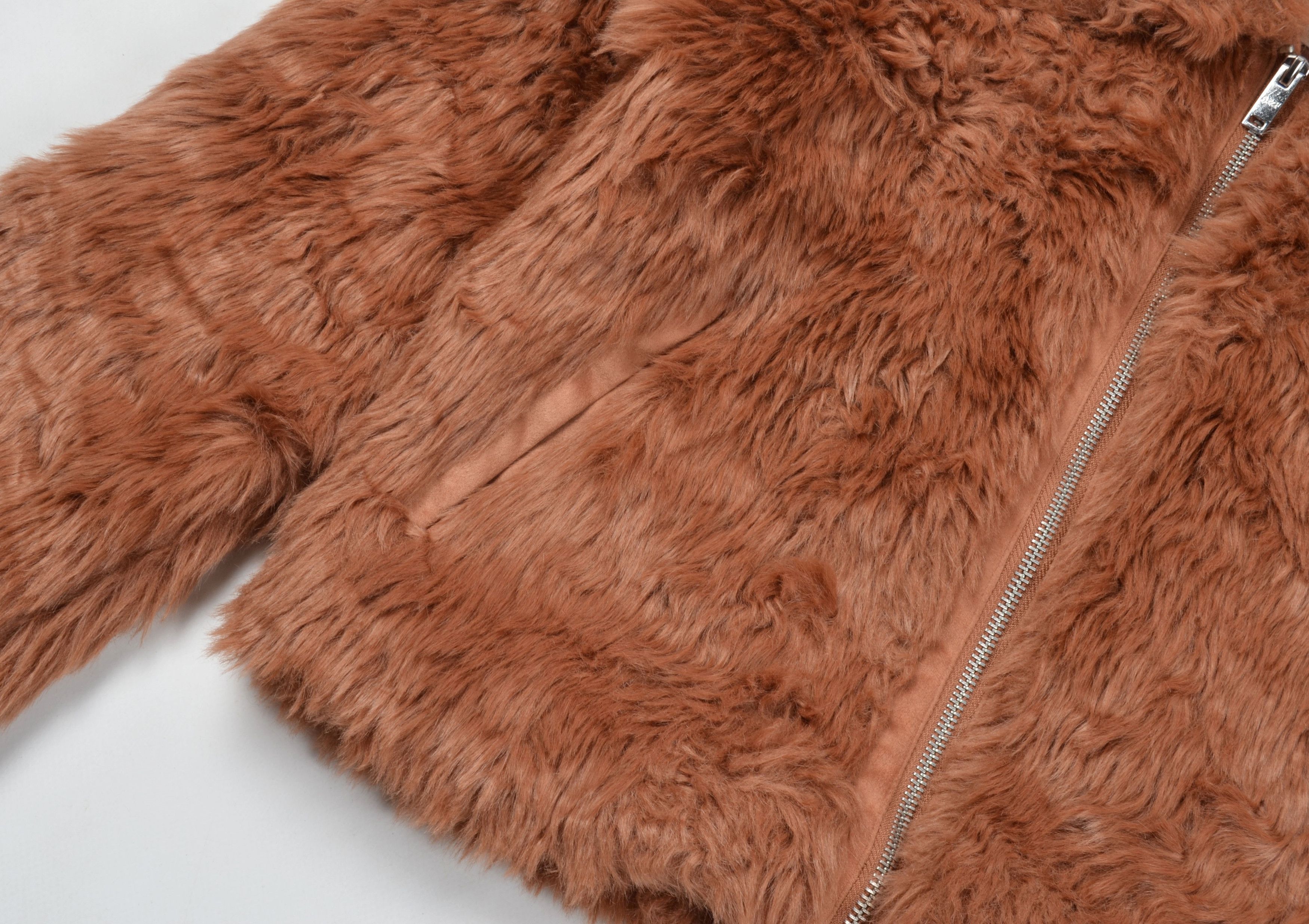 Abercrombie & Fitch × Vintage Abercrombie & Fitch Y2K Faux Fur Glam Coquette Cropped Coat Size XS / US 0-2 / IT 36-38 - 6 Thumbnail