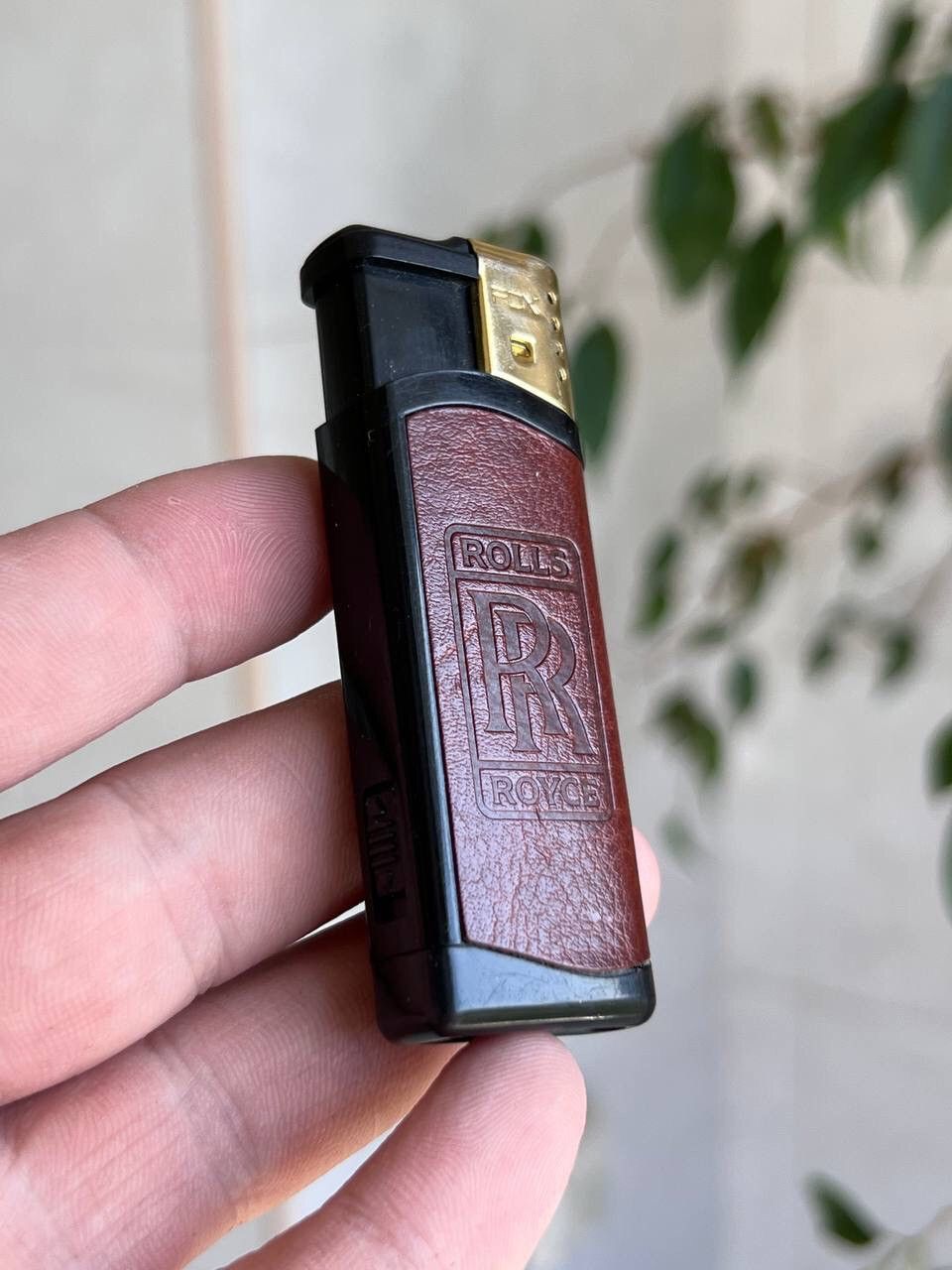 Japanese Brand × Marlboro × Vintage Y2K ROLLS ROYCE AUTO CIGARETTES GEOMETRIC BROWN LIGHTER Size ONE SIZE - 4 Thumbnail