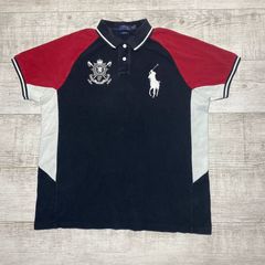 Vtg Ralph Lauren Blackwatch #3 Polo Team Crest Game Shirt XL Streetwear S1