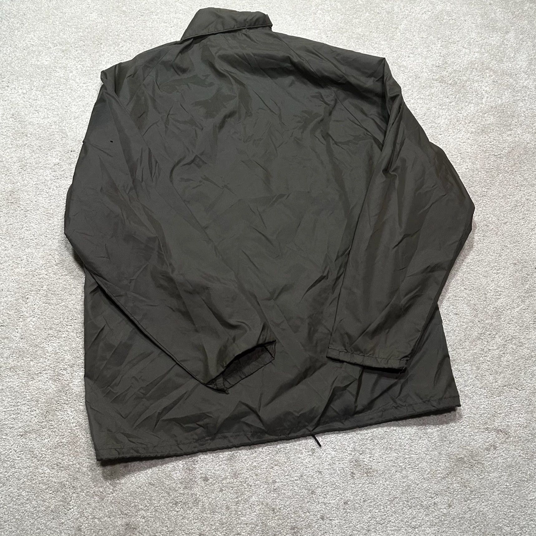 Dunbrooke VINTAGE Dunbrooke Windbreaker Jacket Mens Large Green 80s Jacket Logo Canvas Nylon Zip Full Zip Hooded All Seasons Casual Travel Workwear Size US L / EU 52-54 / 3 - 2 Thumbnail
