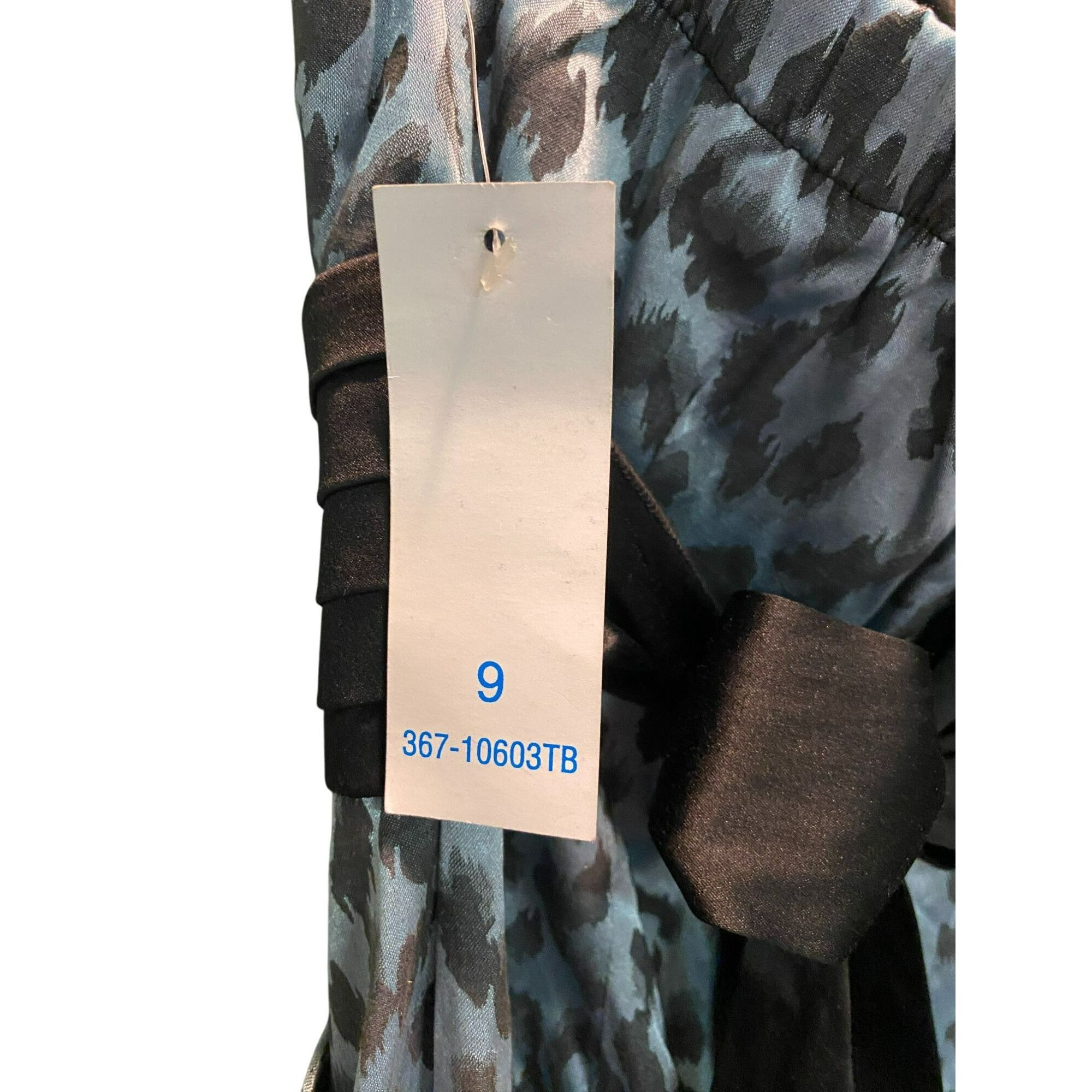 Other NWT Snap Blue & Black Leopard Print Strapless Juniors Womens Size M / US 6-8 / IT 42-44 - 7 Thumbnail