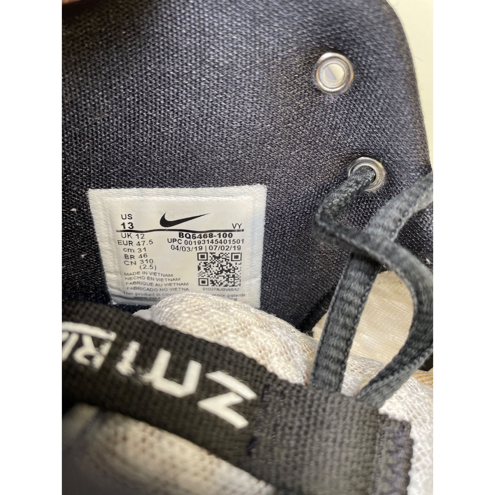Nike Nike Zoom Rise Mens Gray Black Sneakers Shoes Size 13 SKU 64 Size US 13 / EU 46 - 7 Thumbnail