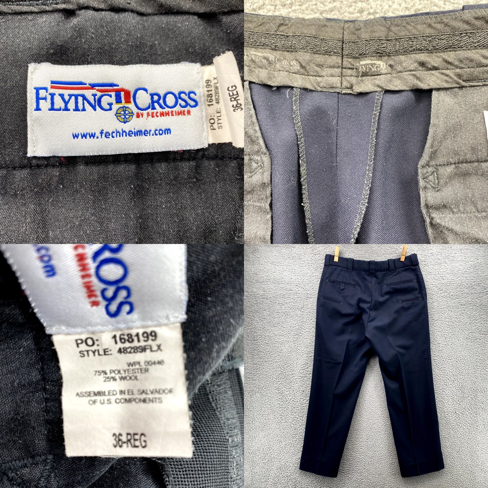 Vintage Flying Cross Pants Adult 36x29 Navy Tactical Carpenter Workwear Uniform Men's Size US 36 / EU 52 - 8 Thumbnail