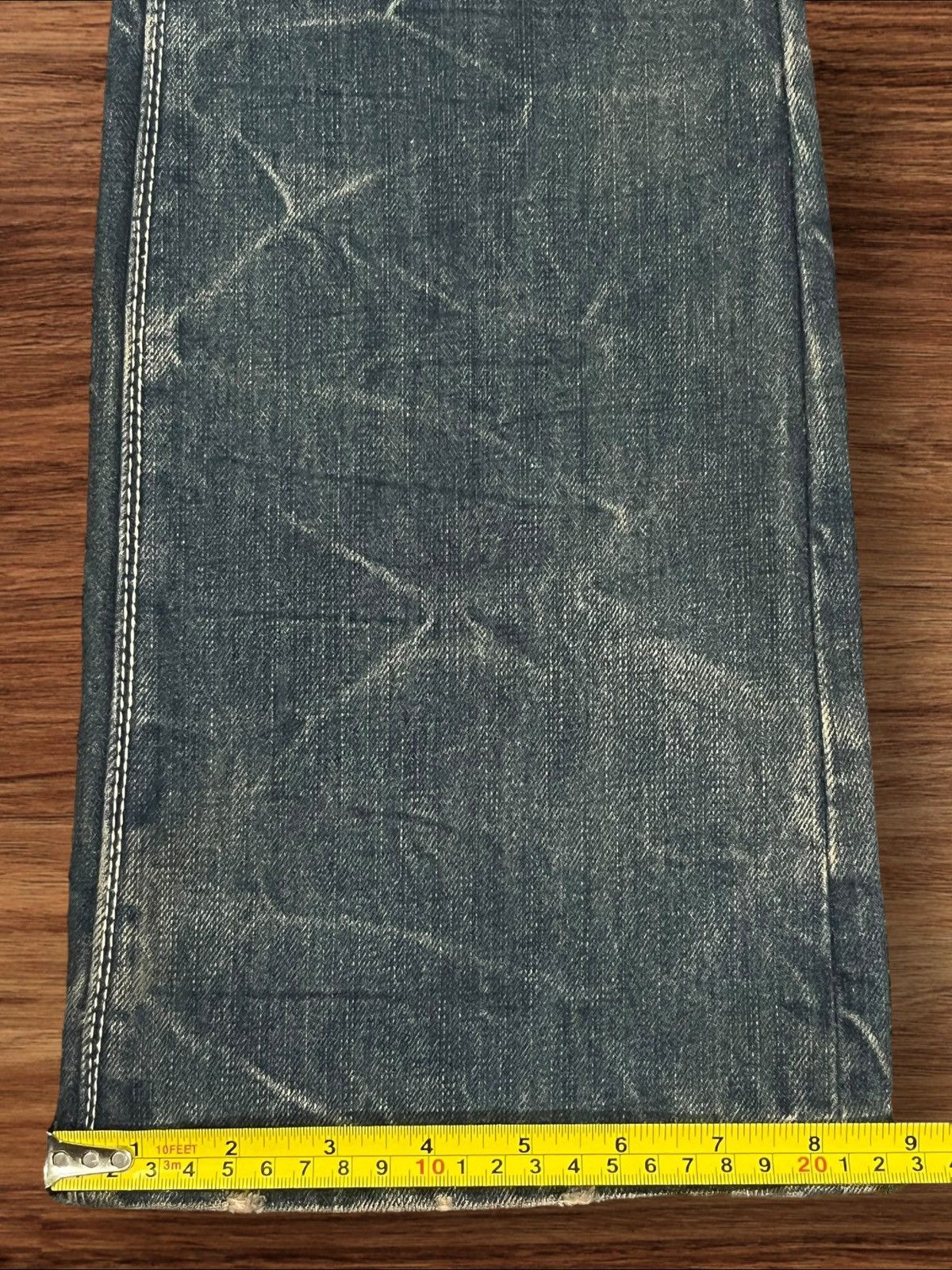 If Six Was Nine Vintage Japanese Brand Cavaria Distressed Whisker Flare Jean Size US 30 / EU 46 - 17 Thumbnail