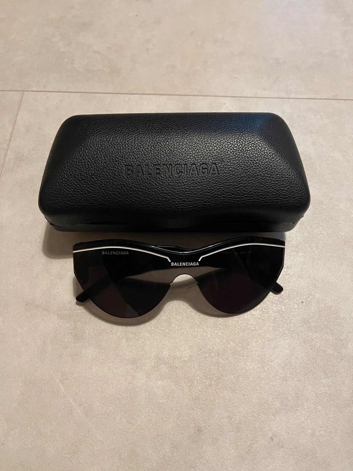 Balenciaga Balenciaga Ski CAT Sunglasses Size ONE SIZE - 1 Thumbnail