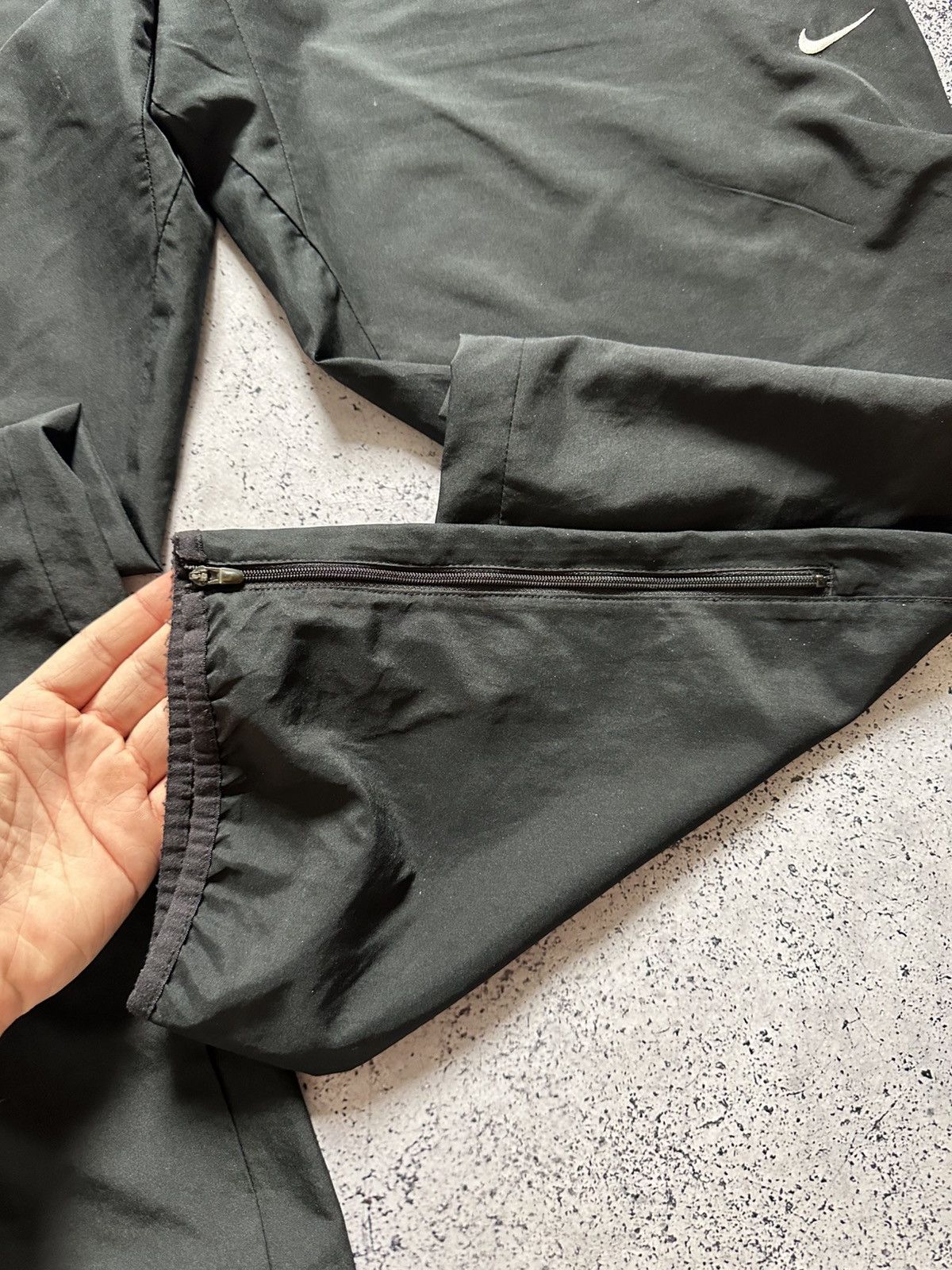 Nike Vintage Nike Nylon Track Pants Drill Swoosh Joggers Y2K USA Size US 34 / EU 50 - 5 Thumbnail