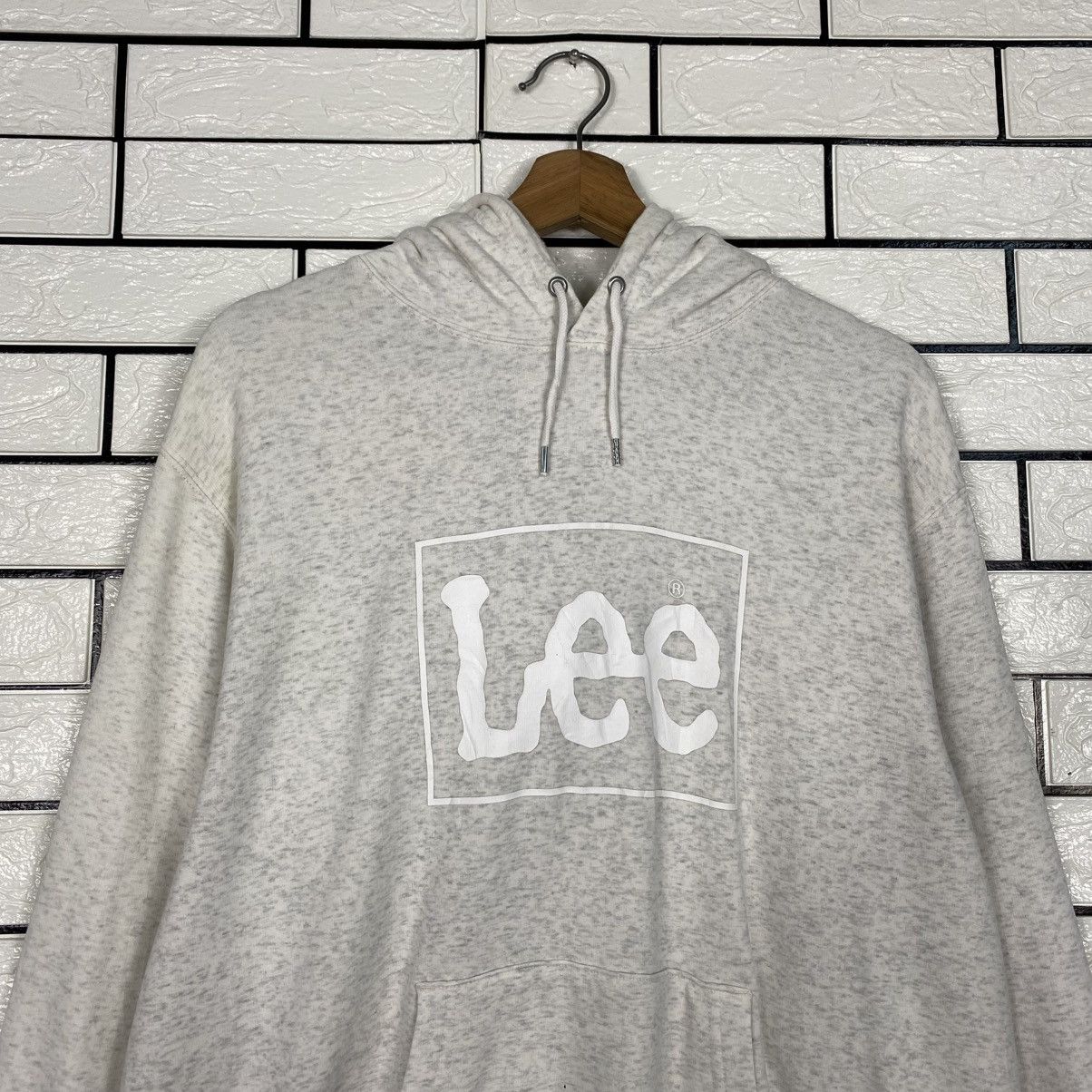 Lee 📌Vintage Hoodie Pull Over Lee Box Logo Centre Size US L / EU 52-54 / 3 - 13 Thumbnail