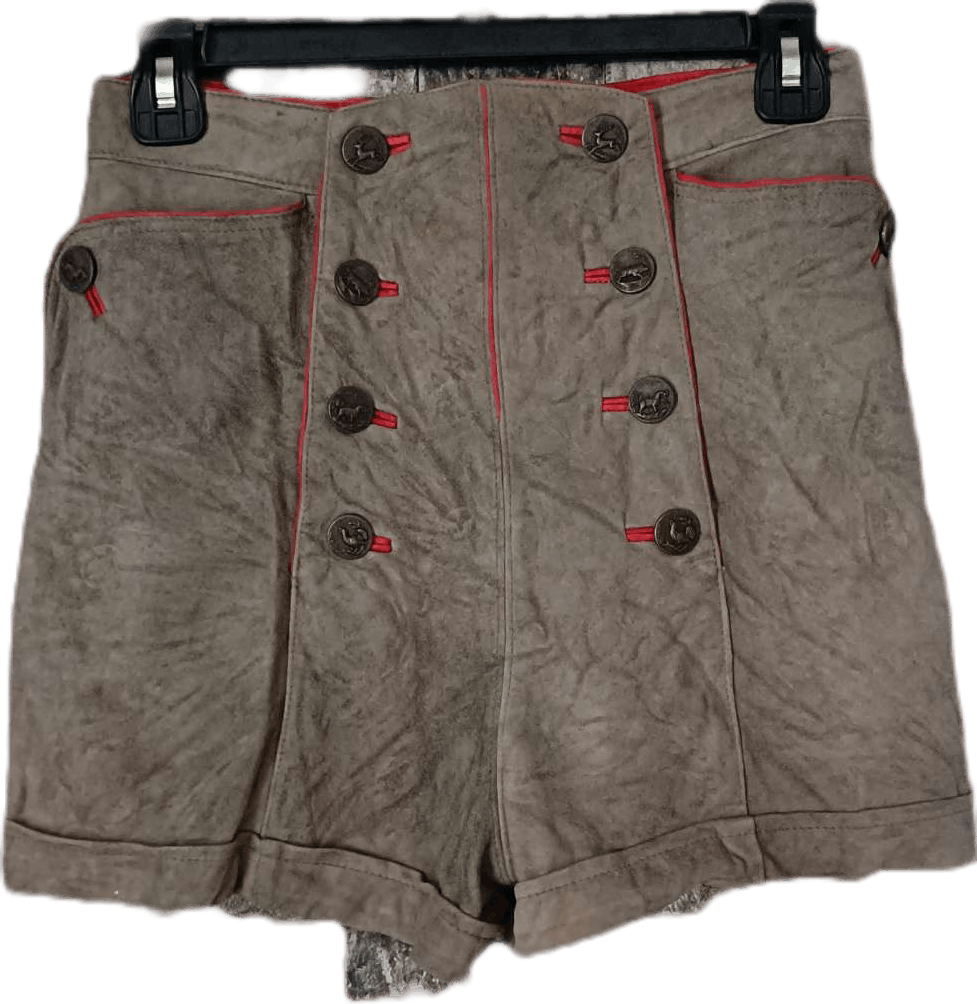 Leather Vintage Knut starringer German leather short pants Size 26" / US 2 / IT 38 - 1 Thumbnail