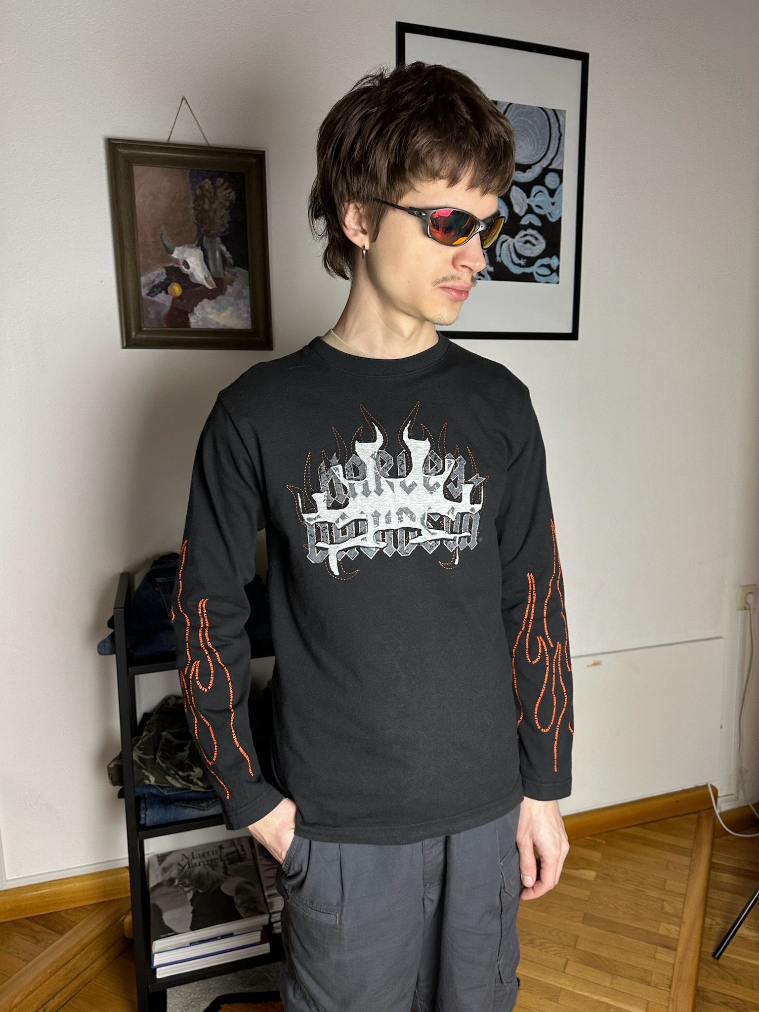 Harley Davidson Harley Davidson Longsleeve Tee flame Size US M / EU 48-50 / 2 - 2 Thumbnail