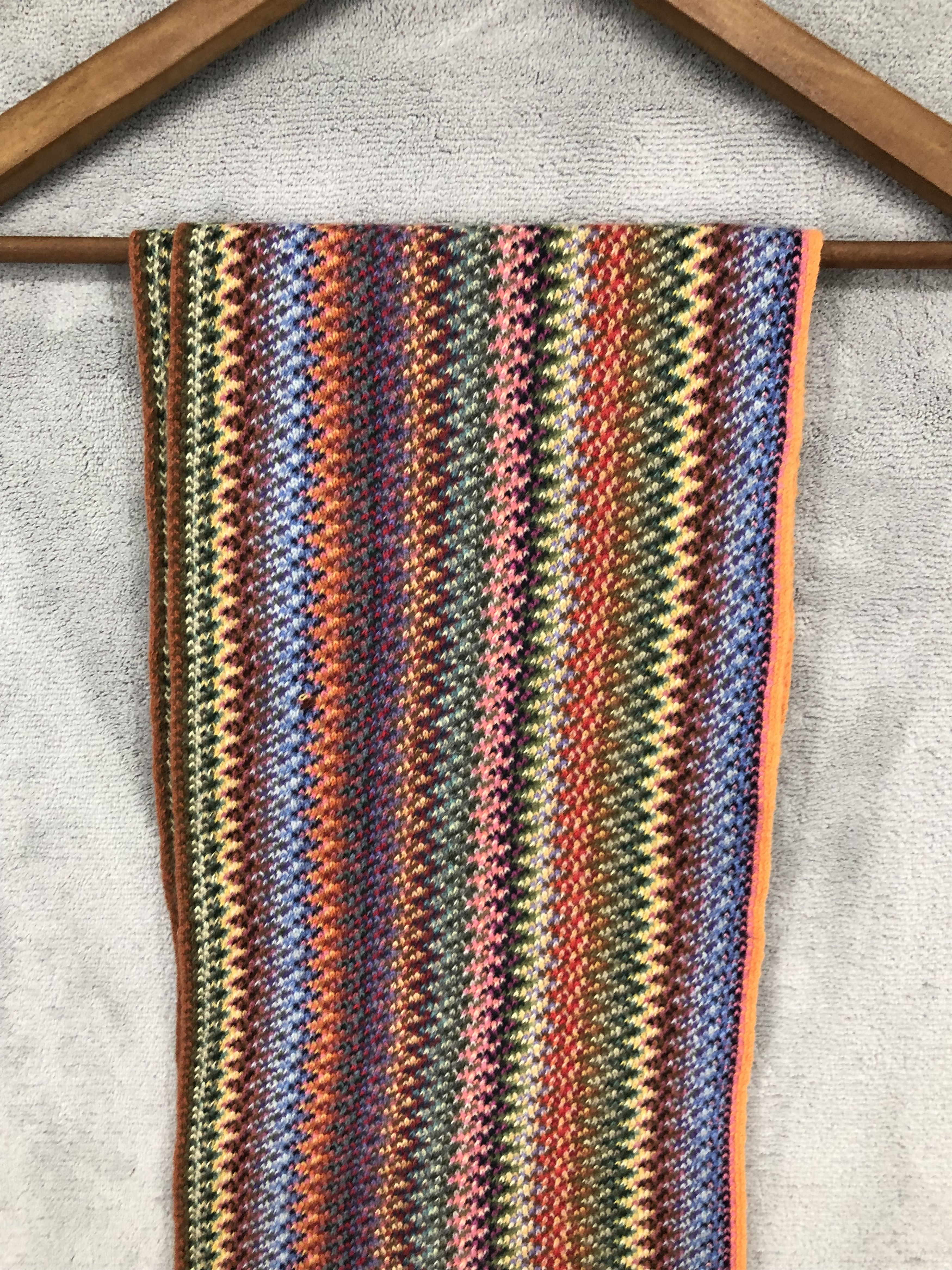 Japanese Brand Glen Prince Multicolor Scarf Muffler Neck Scarf Size ONE SIZE - 3 Thumbnail