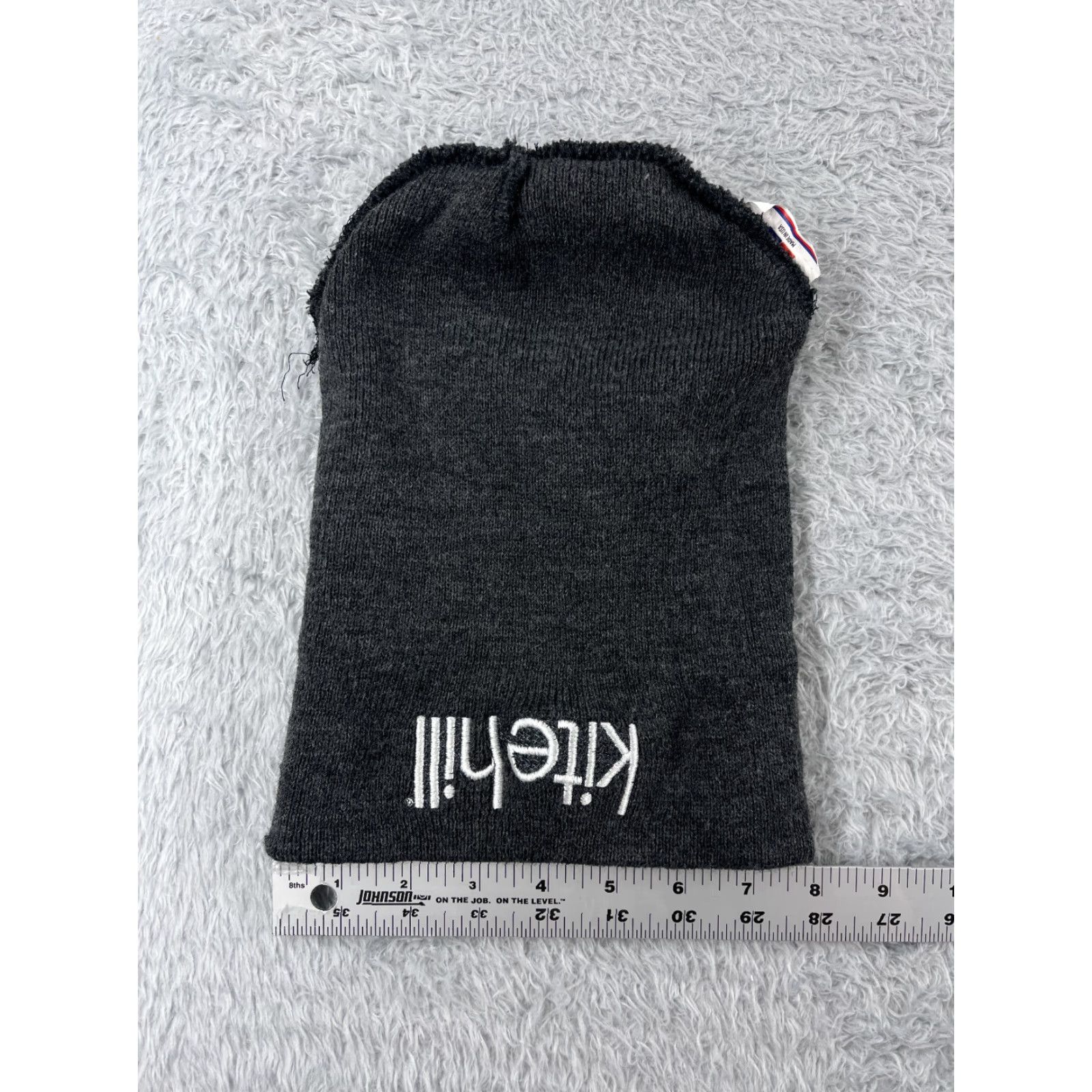 Vintage Capamerica Beanie Womens One Size Gray Knit Acrylic Plant Base Kite Hill Toque Made USA Size ONE SIZE - 5 Thumbnail