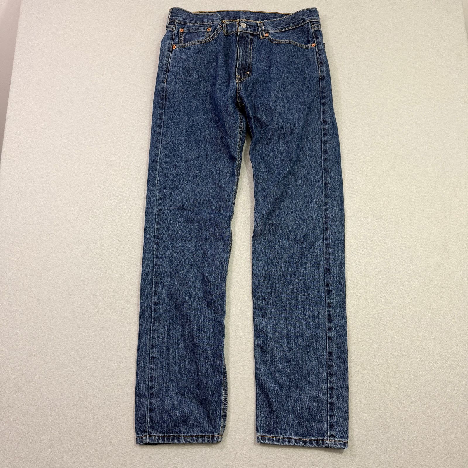 Levi's Levis 505 Jeans Men's 32x32 Blue Denim Straight Regular Fit Size US 32 / EU 48 - 1 Thumbnail