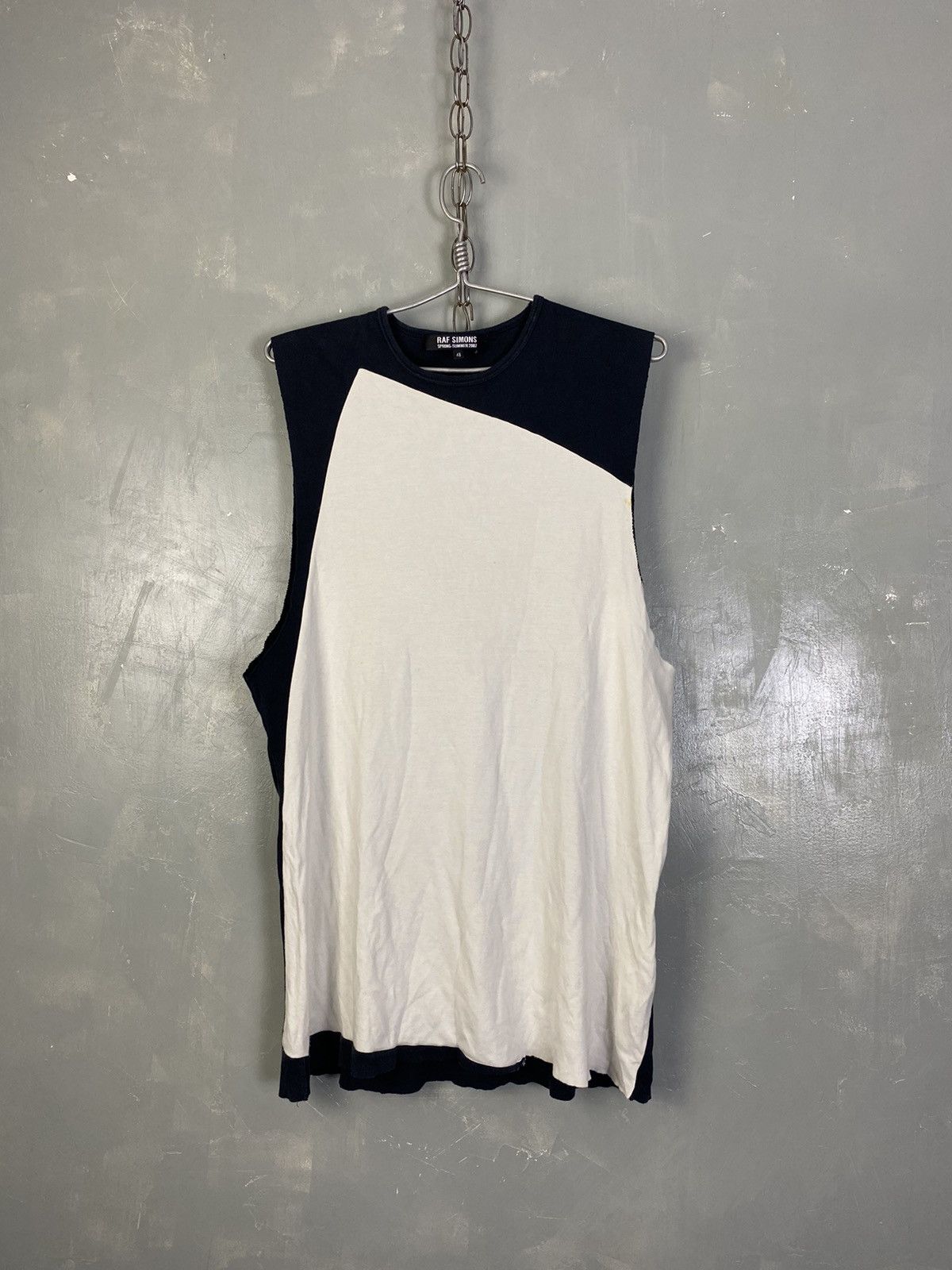 Pre-owned Raf Simons Ss07 Color-blocked Tank Top