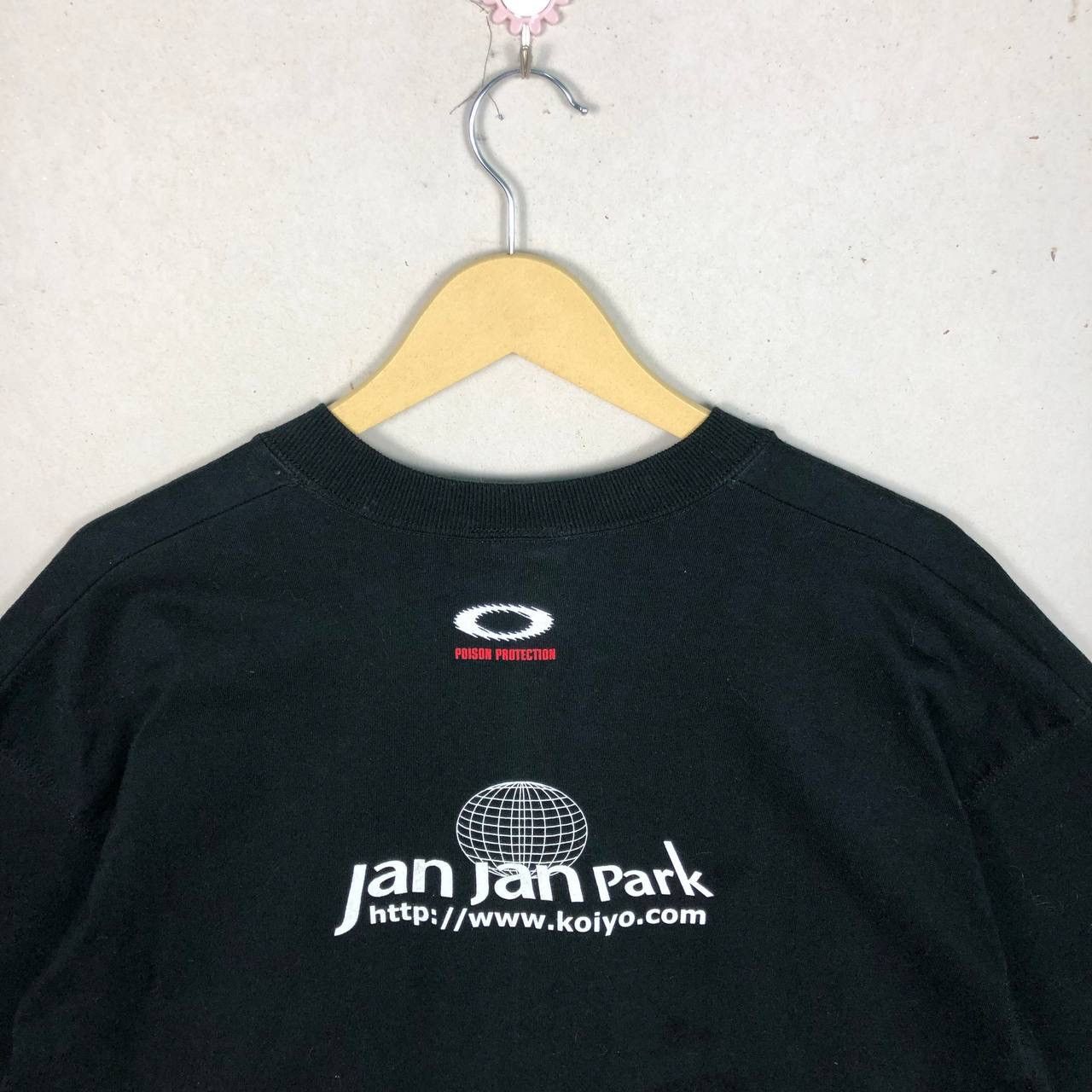 Oakley Vintage Oakley Jan Jan Park Skull Centre Black Tee Size US XL / EU 56 / 4 - 4 Thumbnail