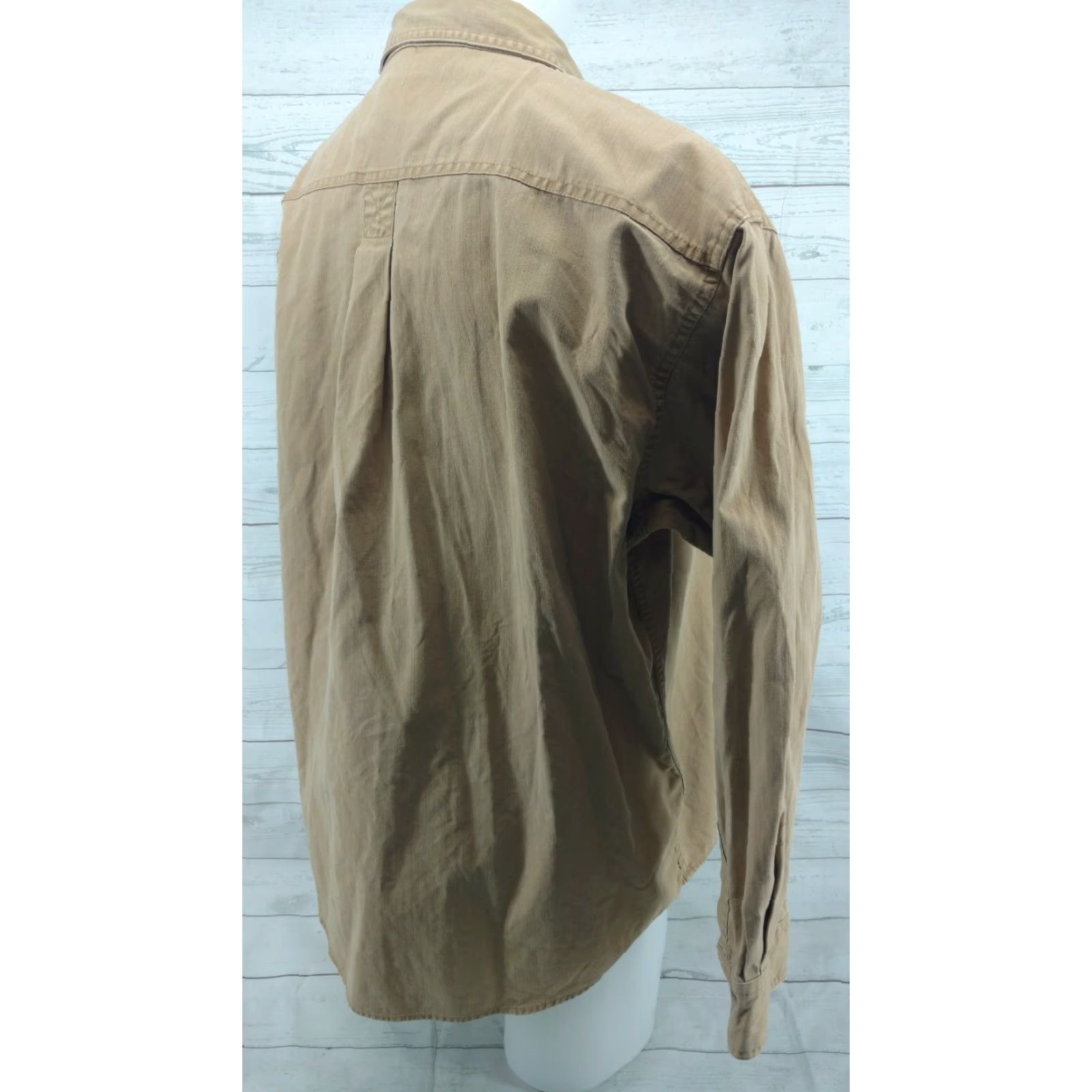 Vintage Mens Cabela's Khaki Tan Long Sleeve Button Up Down Shirt XL Size US XL / EU 56 / 4 - 7 Thumbnail