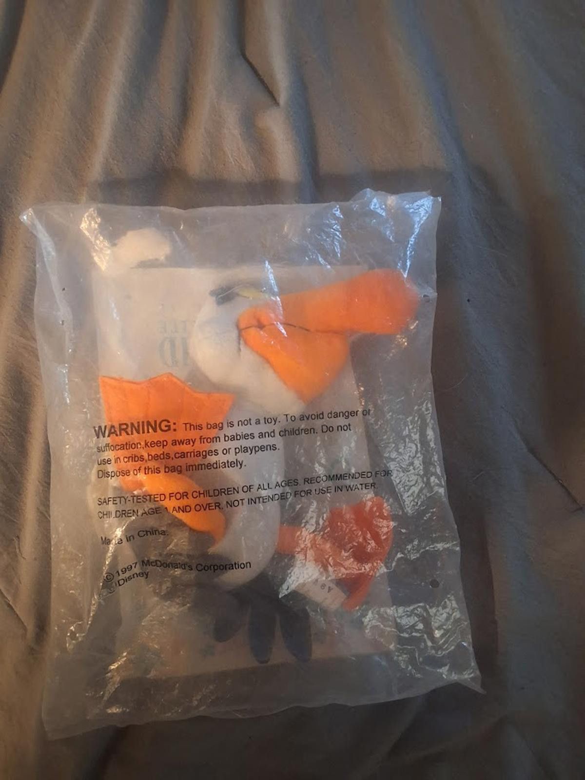 Disney Disney McDonalds Scuttle Plush Little Mermaid Happy Meal 97' Size ONE SIZE - 3 Thumbnail