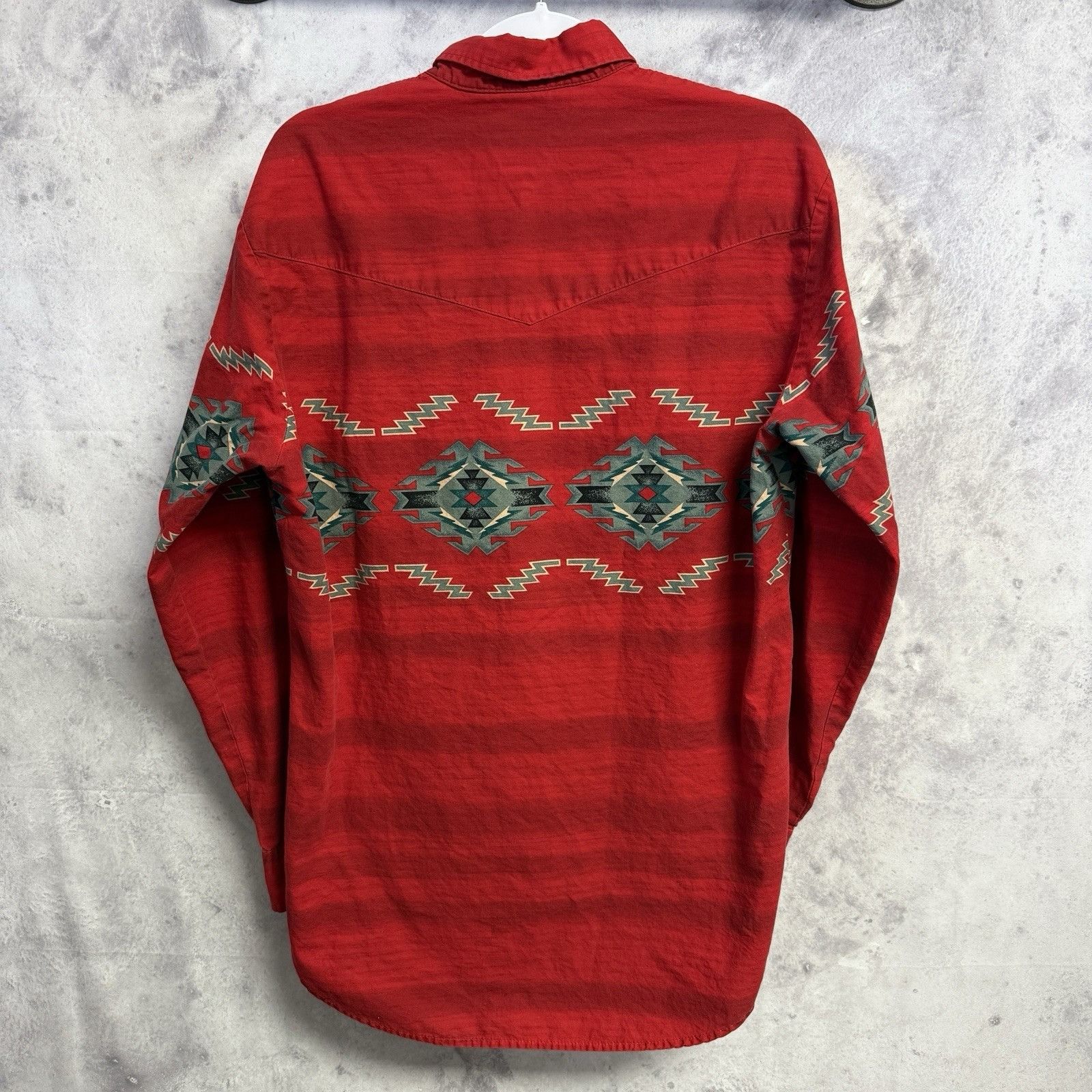 Roper × Vintage Vintage Roper Western Shirt Mens Large Red Long Sleeve Aztec Size US L / EU 52-54 / 3 - 2 Thumbnail