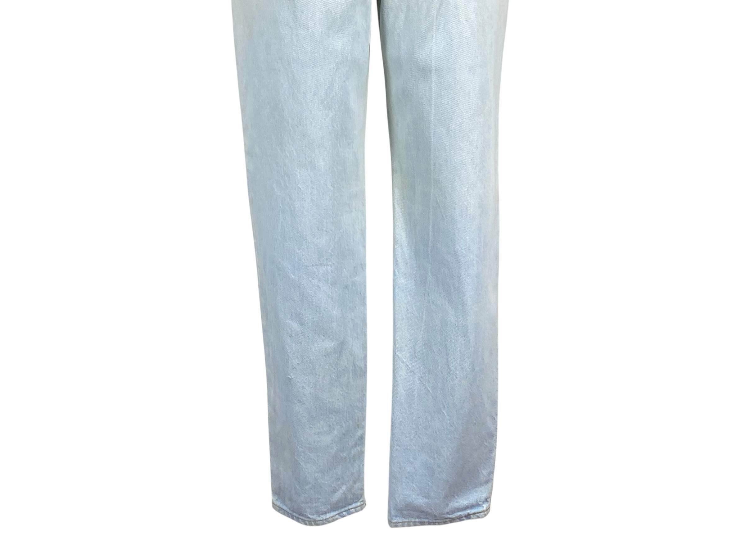 Levi's Levi's 501 Jeans Light Wash Tapered Leg Dirty Blue Jeans Size 26" / US 2 / IT 38 - 6 Thumbnail