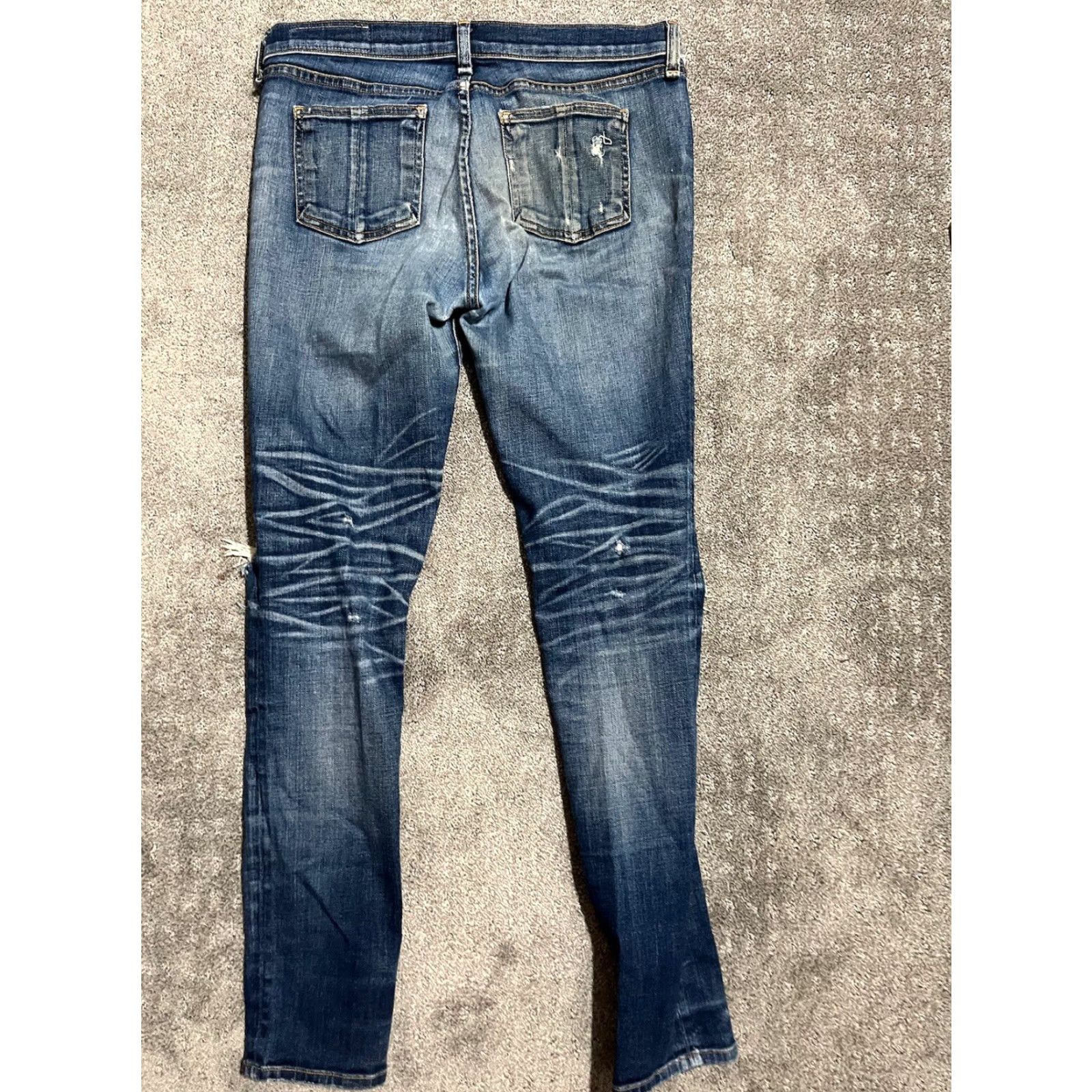 Rag & Bone Rag & Bone Jeans Skinny Distressed Kensington Stretch Size 27 Size 27" / US 4 / IT 40 - 3 Thumbnail