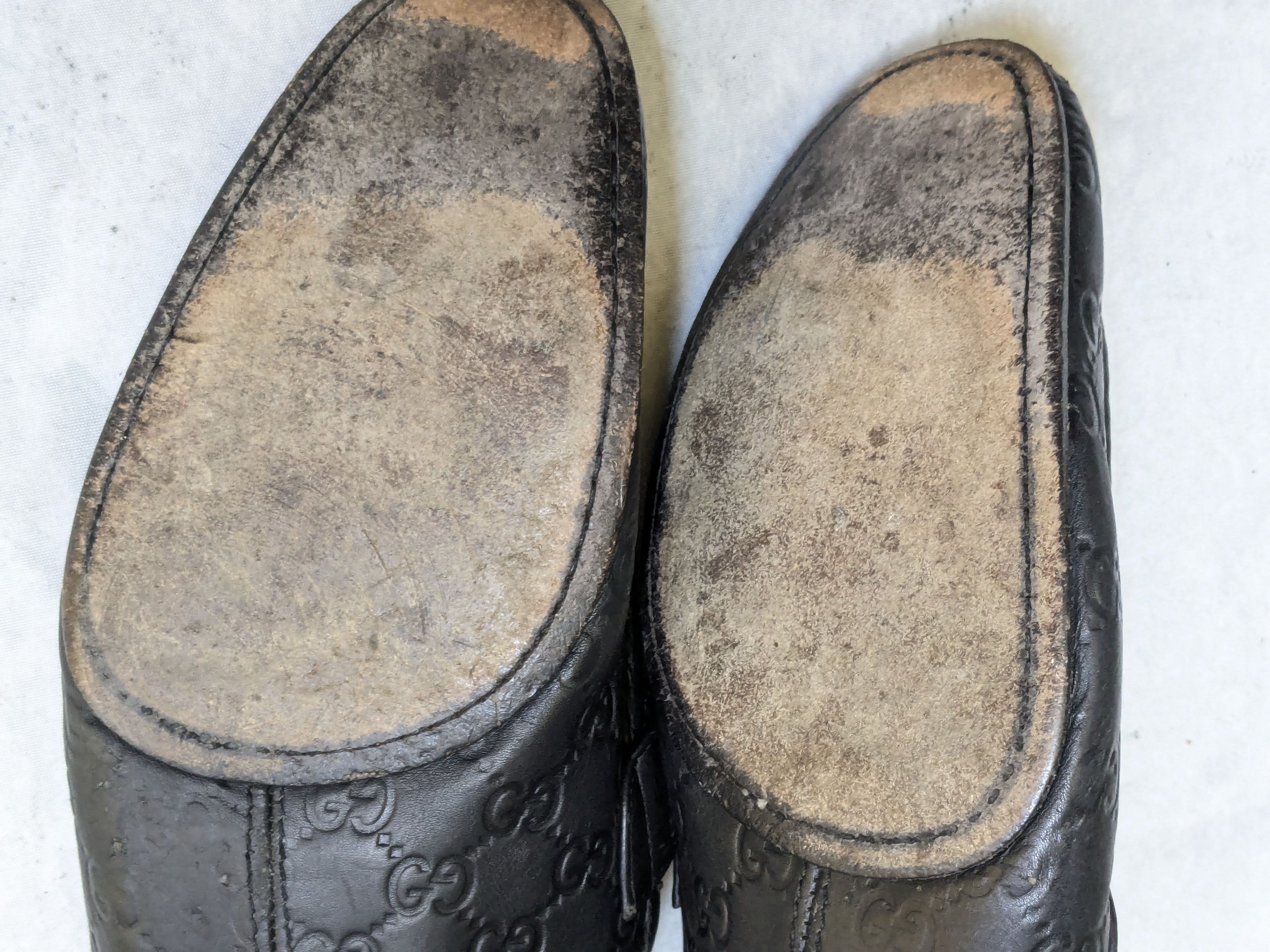 Gucci Gucci Horsebit Loafers Black 12 Leather Monogram Logo GG Size US 12 / EU 45 - 17 Thumbnail