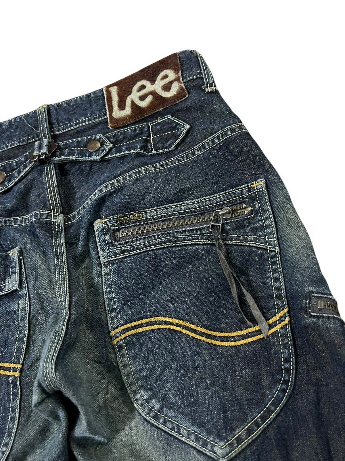 If Six Was Nine Lee Cowboy Backle Back Jean Size US 30 / EU 46 - 17 Thumbnail