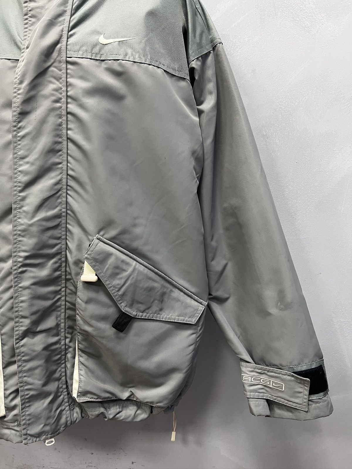 Nike Vintage Nike ACG Down Gore-Tex Jacket Nylon Grey Y2K Size US L / EU 52-54 / 3 - 4 Thumbnail