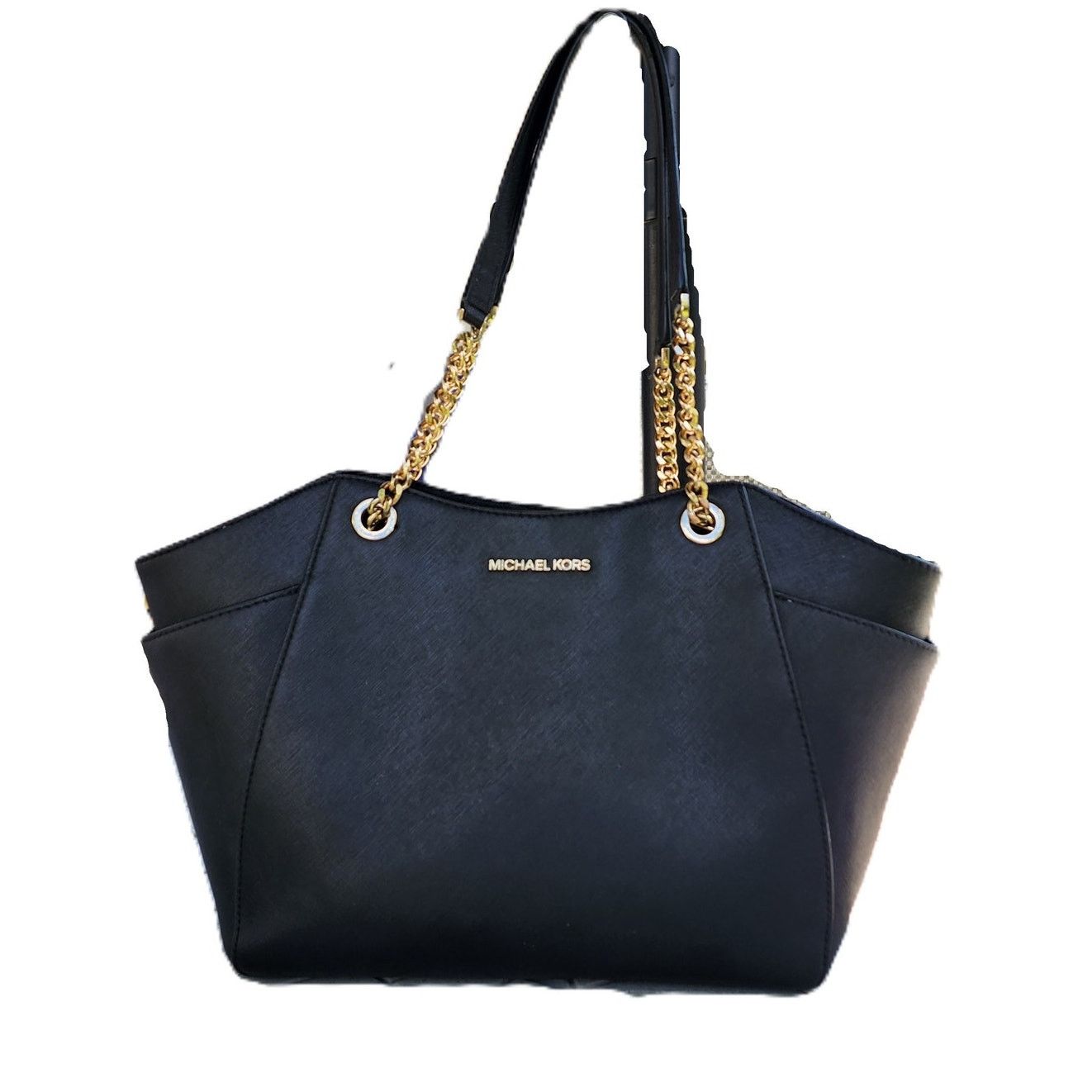 Michael Kors Michael Kors Jet Set Saffiano Leather Travel Chain Tote Bag Size ONE SIZE - 1 Thumbnail