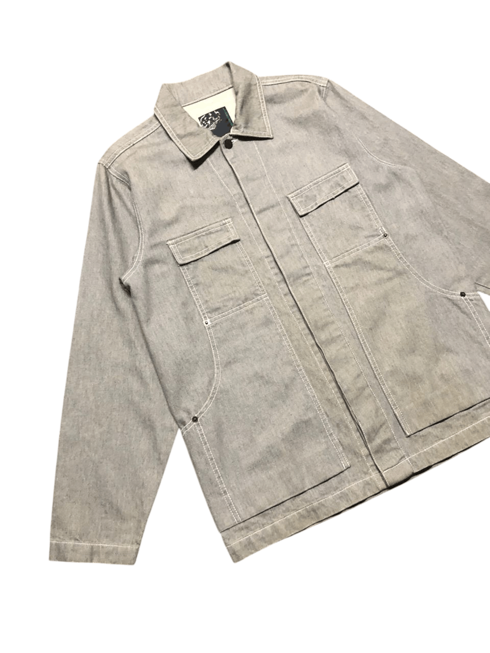 Breath & Stone Japanesse Brand Breath Denim Chore Jacket grey Nice Design Size US M / EU 48-50 / 2 - 5 Thumbnail