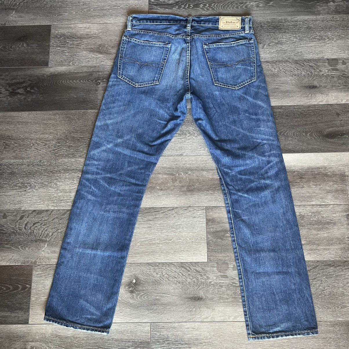 Polo Ralph Lauren × Ralph Lauren × Vintage Polo Ralph Lauren Varick Slim Straight Denim Jeans 33x30 Vtg Size US 33 - 1 Thumbnail
