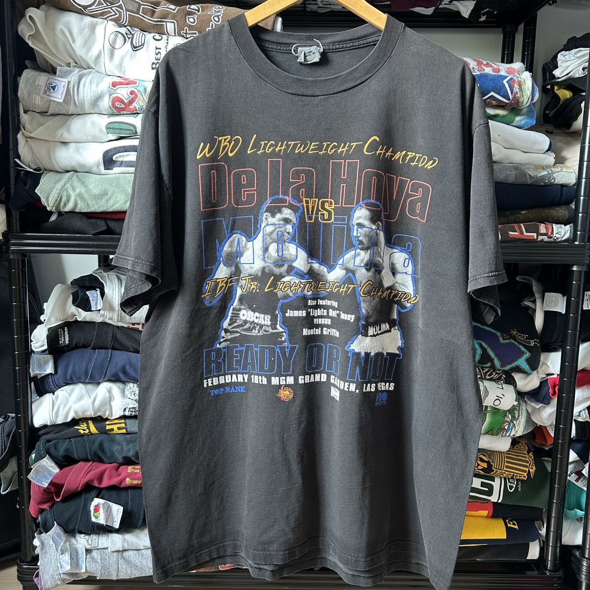 Other Vintage Boxing Tee De La Hoya vs Molina Size US XXL / EU 58 / 5 - 2 Thumbnail