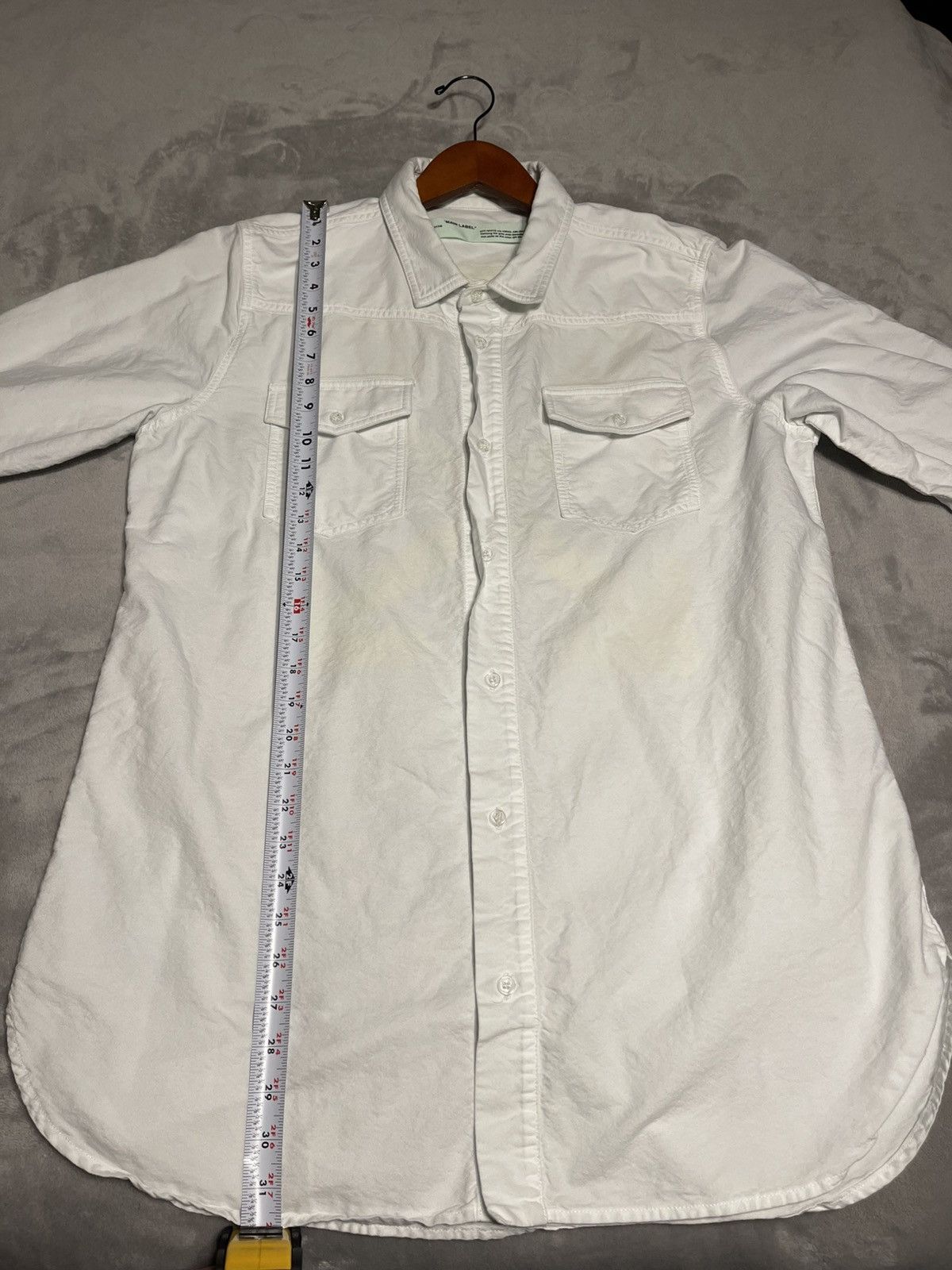 Off-White × Virgil Abloh OFF-WHITE C/O VIRGIL ABLOH RARE FIRE HAZARD TAPE SIZE LARGE Size US L / EU 52-54 / 3 - 7 Thumbnail