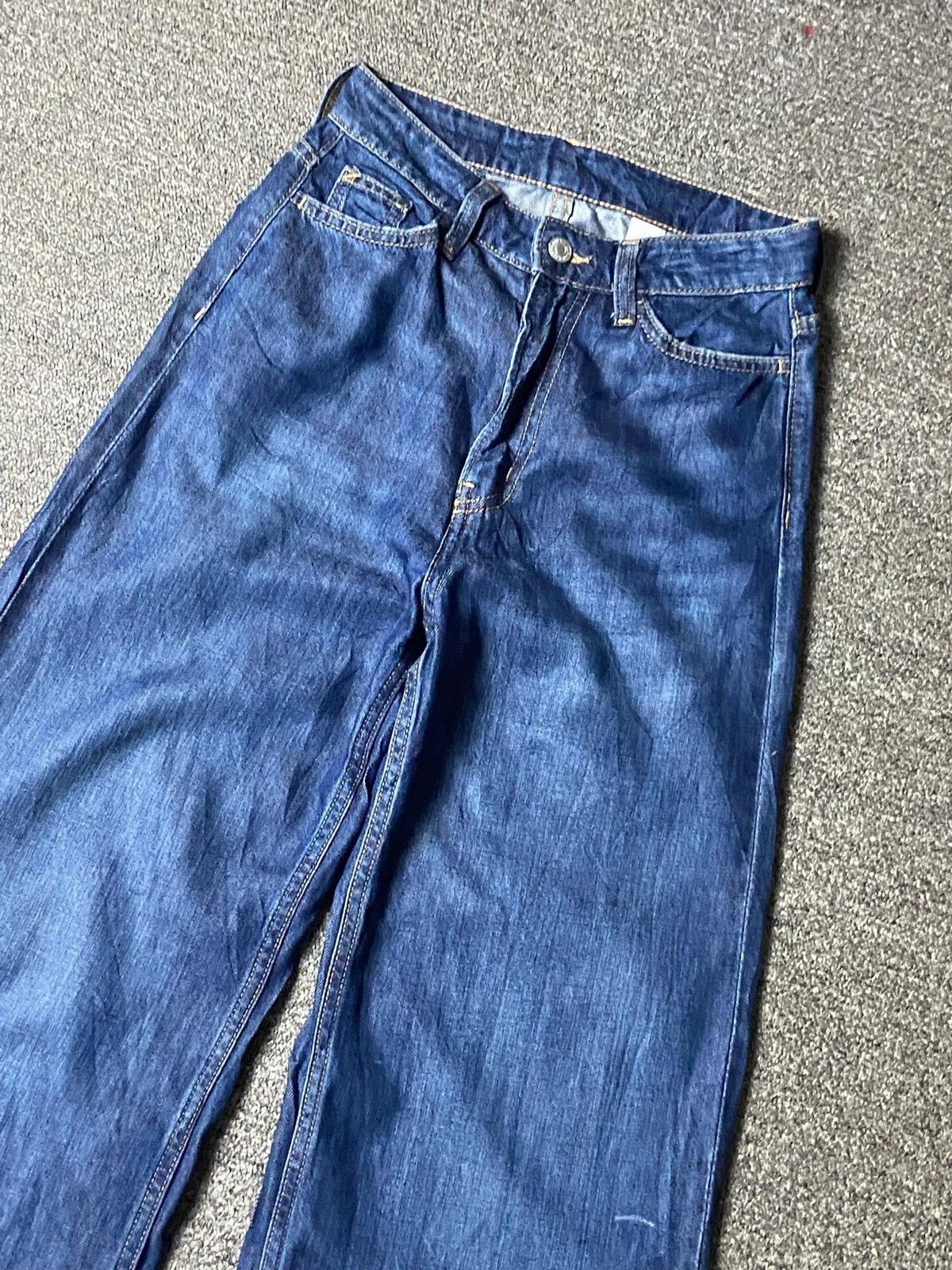 Japanese Brand &Denim Ultra High Waist Wide Regular Fit Jeans (139) Size 25" / US 0 / IT 36 - 9 Thumbnail