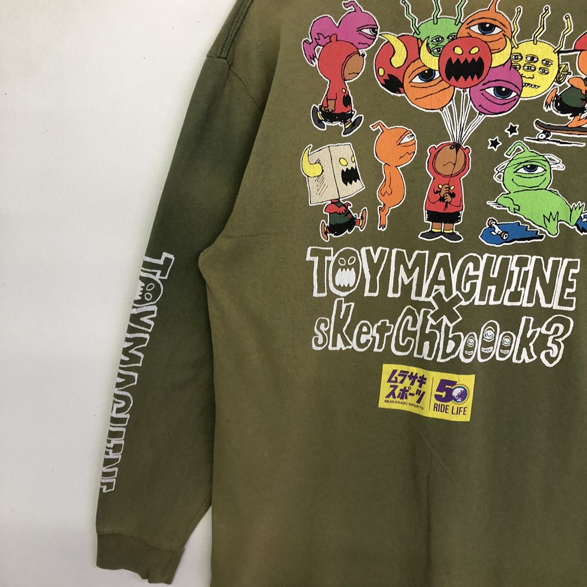 Toy Machine Toy Machine X Sketchbooks 3 Sunfaded Long Sleeve Tee Size US M / EU 48-50 / 2 - 15 Thumbnail