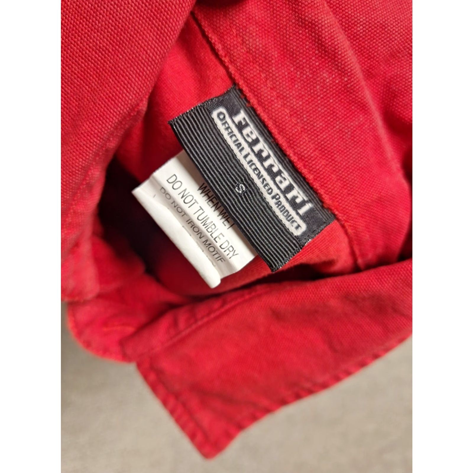 Ferrari Ferrari Shirt Men Button-Down Long Sleeve Dress Shirt S Red 100% Cotton Embroidered Logo Sports"} Size US S / EU 44-46 / 1 - 2 Thumbnail