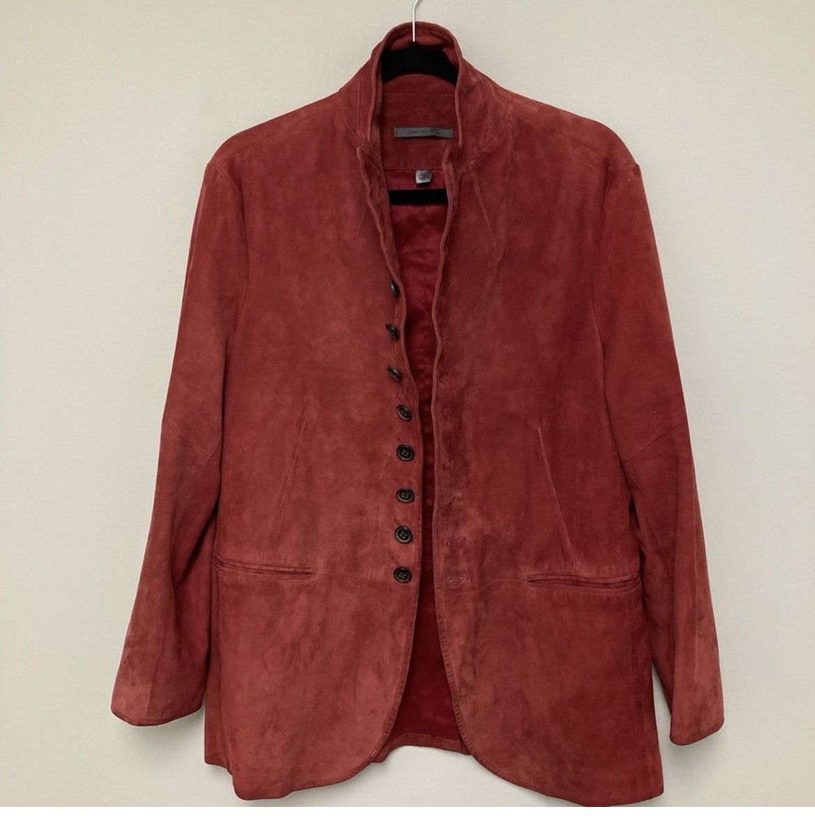 John Varvatos Suede Woodward Multibutton jacket EU 52 USA 42. Size US L / EU 52-54 / 3 - 5 Thumbnail
