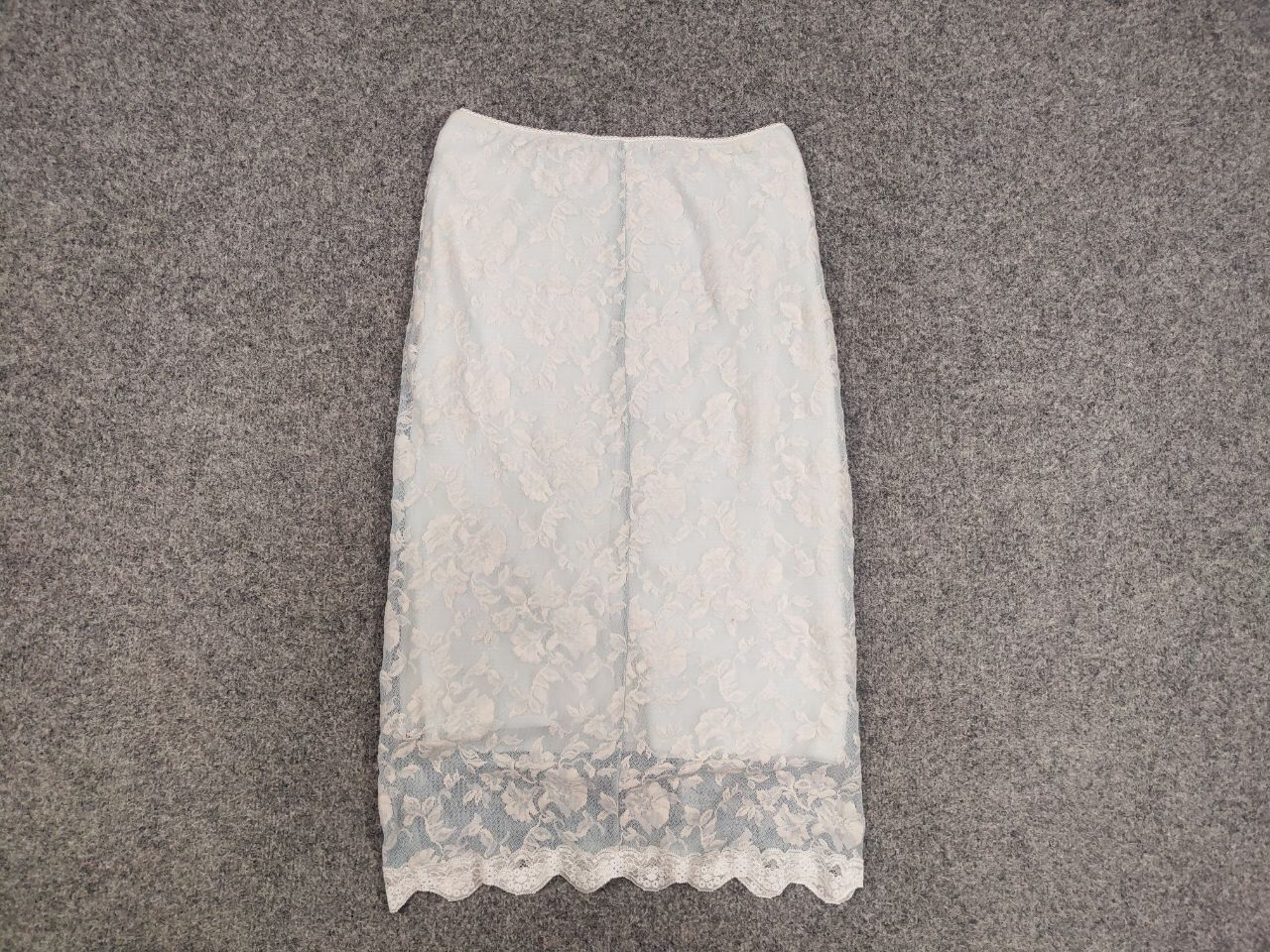 Other Petit Pois by Viviana G Designer lace skirt light blue Size 30" / US 8 / IT 44 - 9 Thumbnail