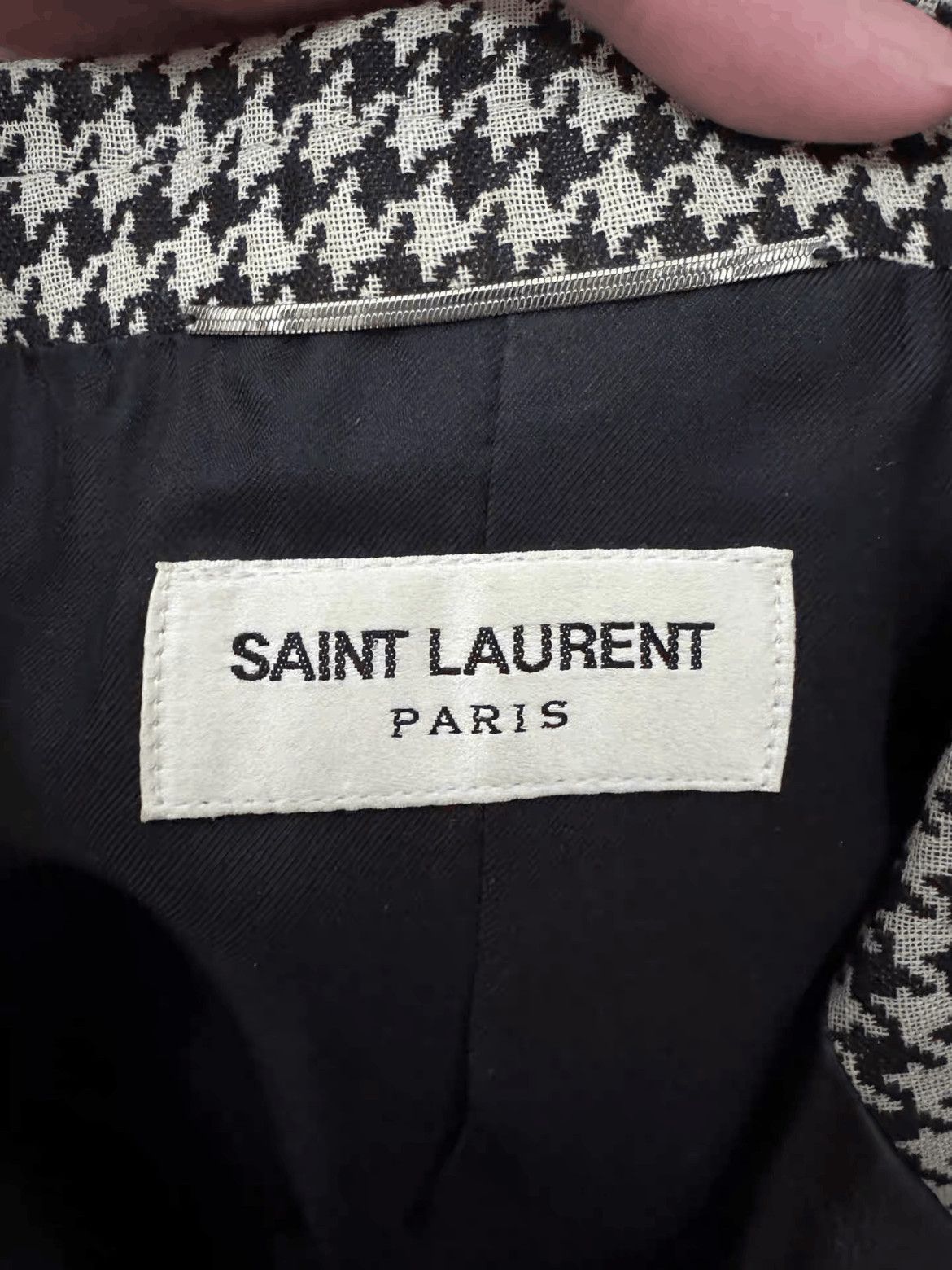 Saint Laurent Paris Sz 46 Saint Laurent Paris by Hedi 14SS Hundtooth Jacket Size US S / EU 44-46 / 1 - 6 Thumbnail
